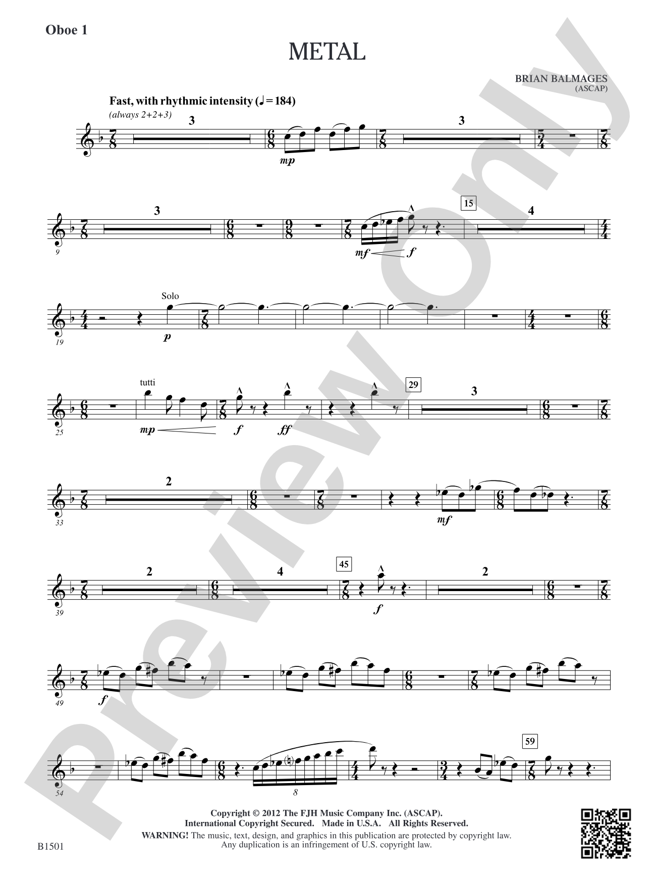 Metal: Oboe 1