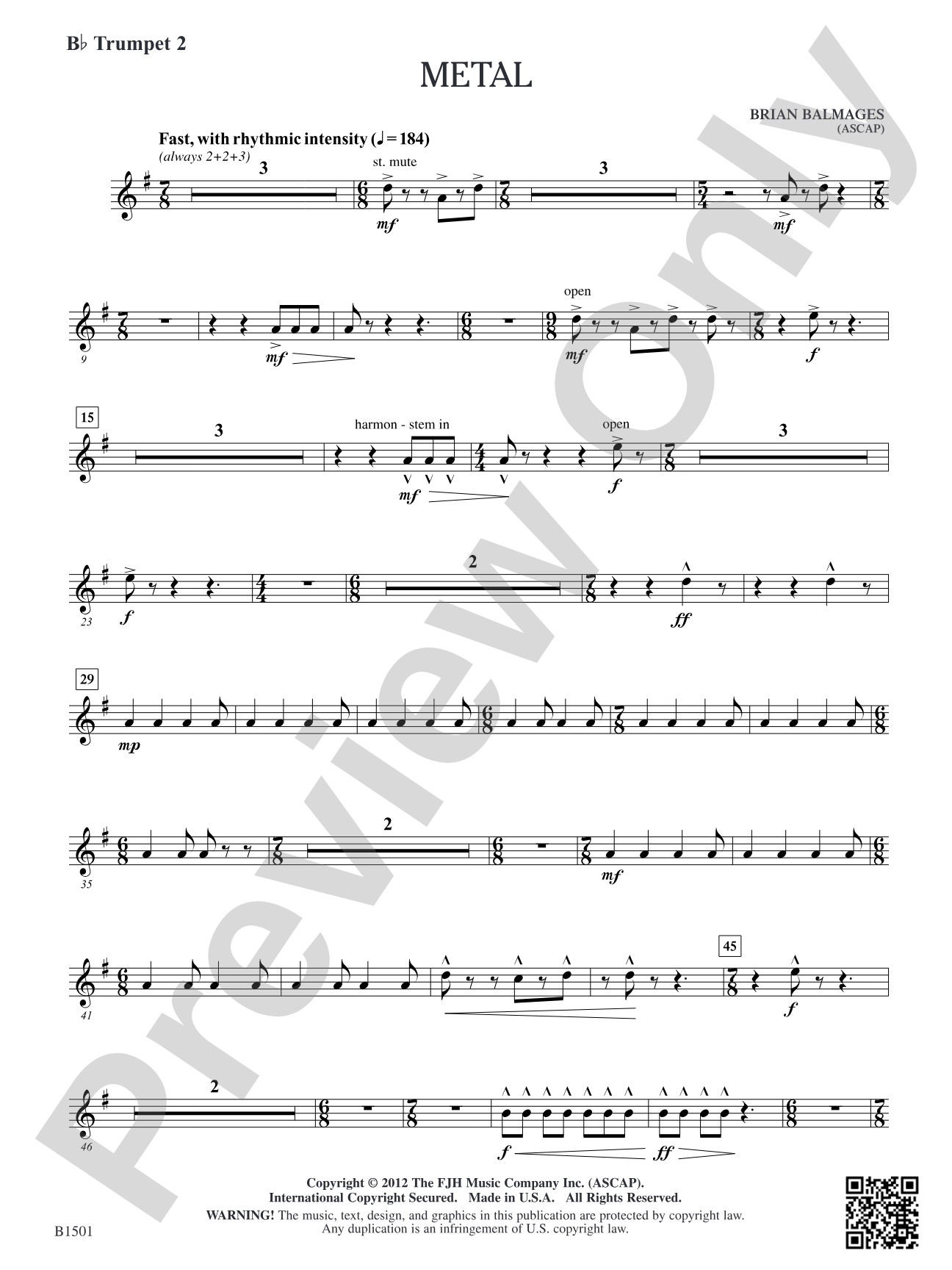 Metal: B-flat Trumpet 2
