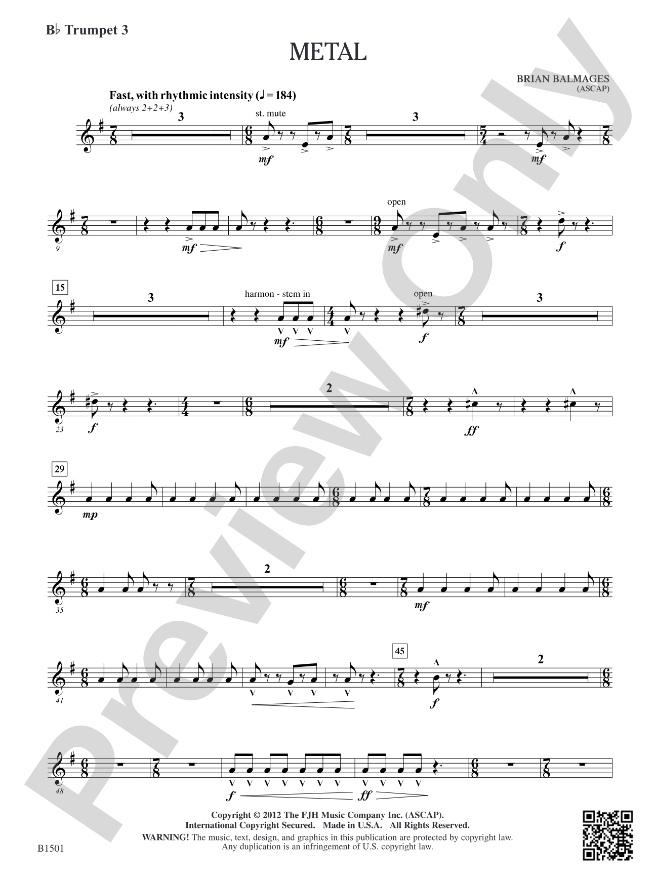 Metal: B-flat Trumpet 3