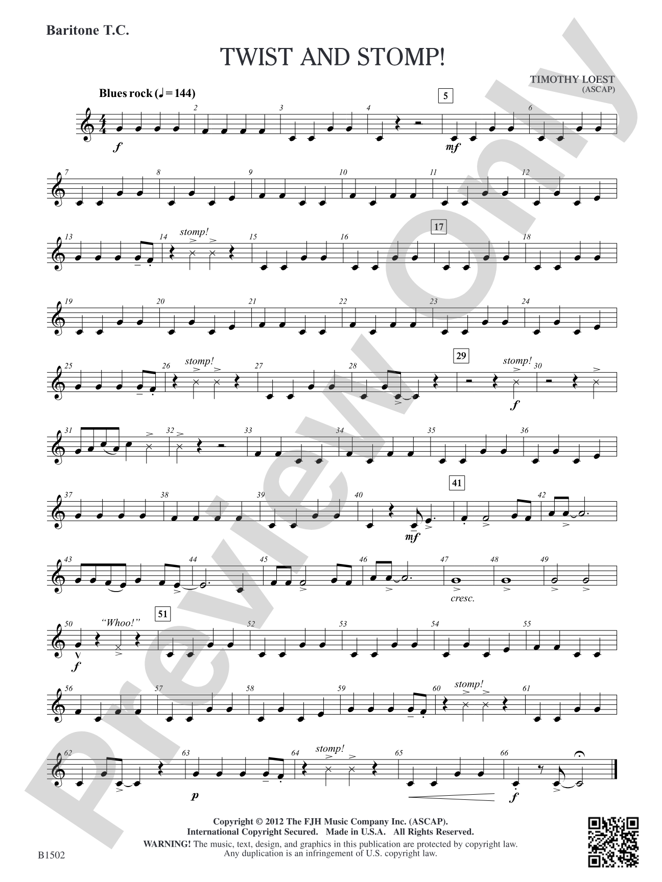 Twist and Stomp!: Baritone T.C.