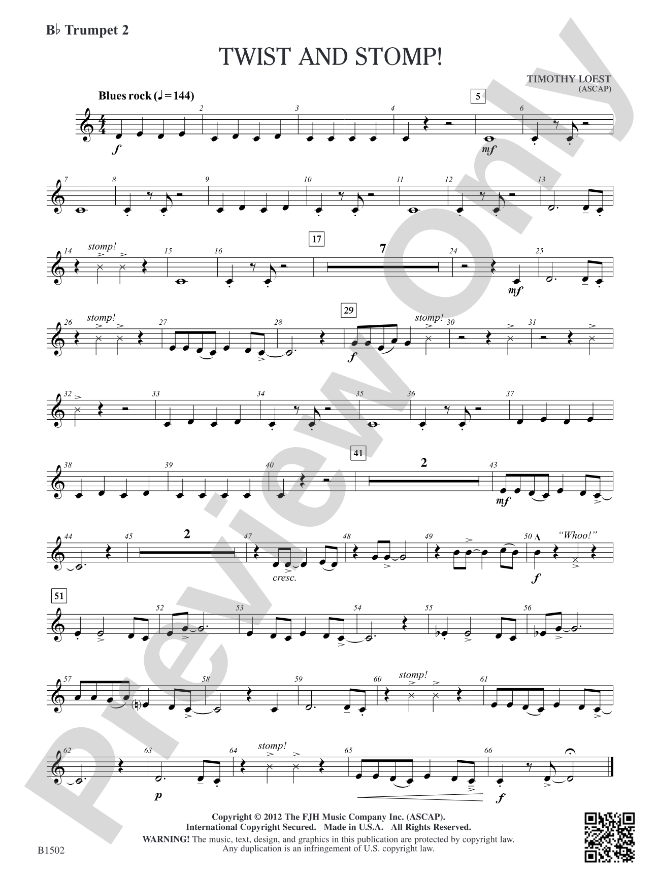 Twist and Stomp!: B-flat Trumpet 2