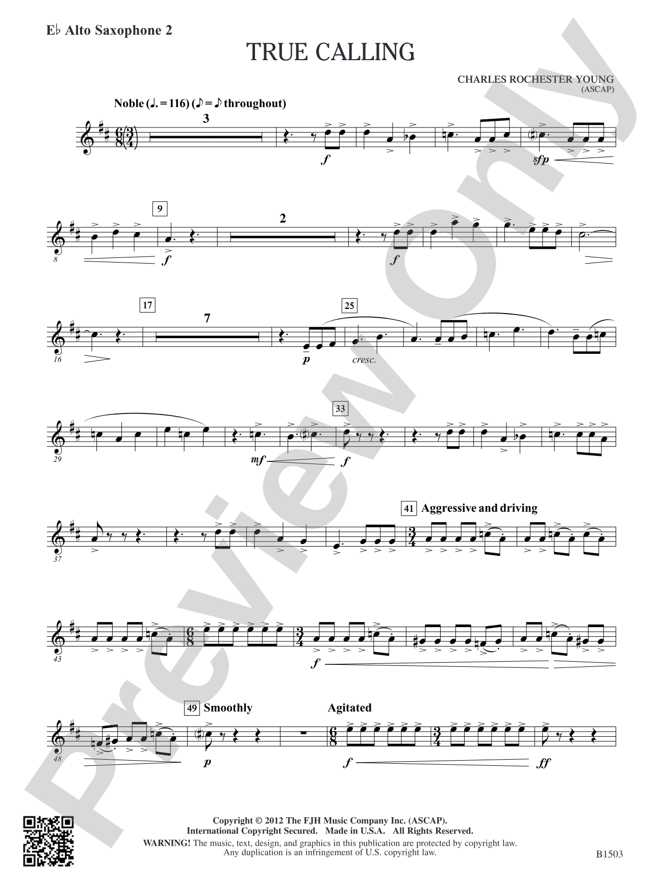 True Calling: E-flat Alto Saxophone 2
