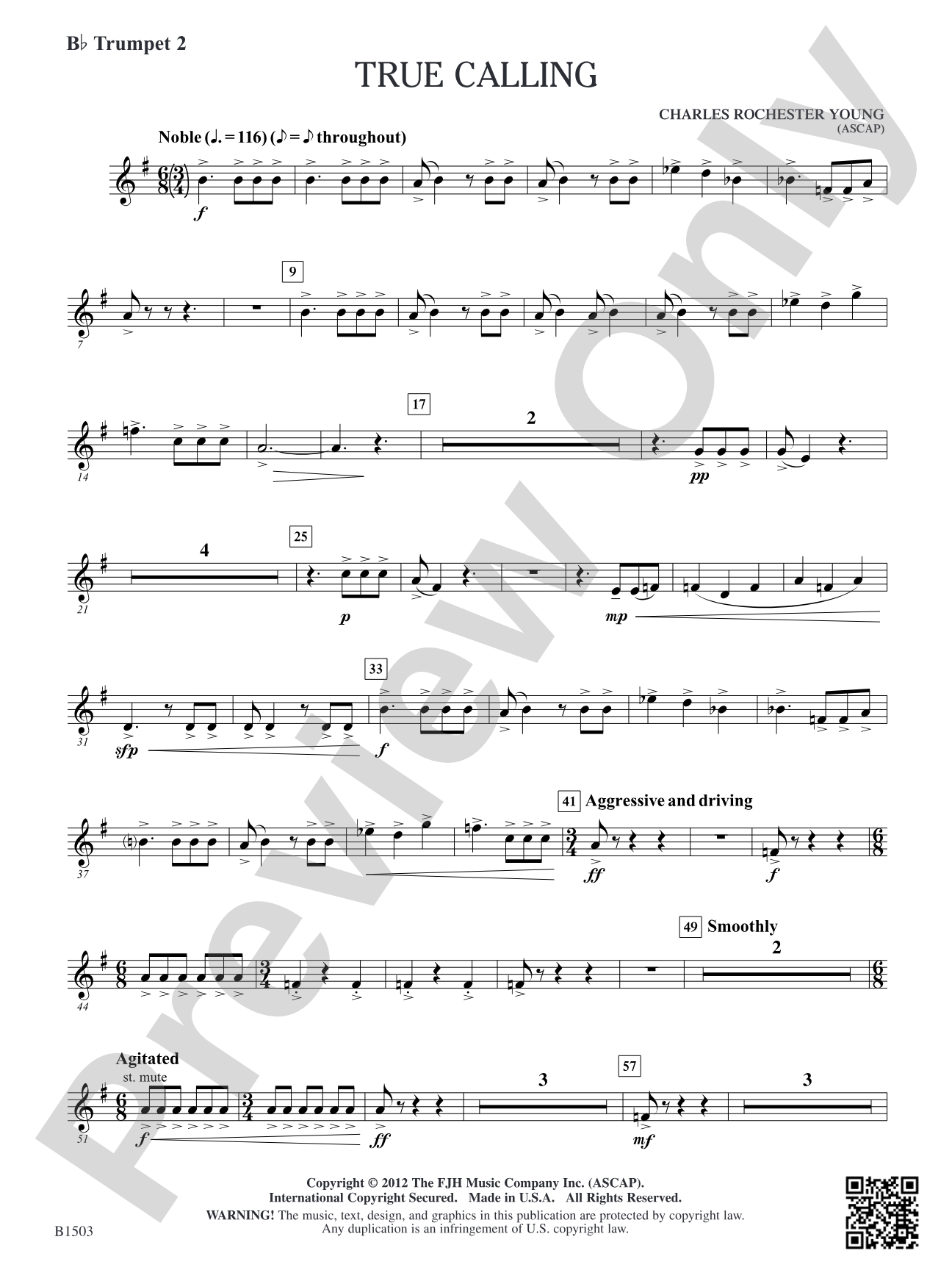 True Calling: B-flat Trumpet 2