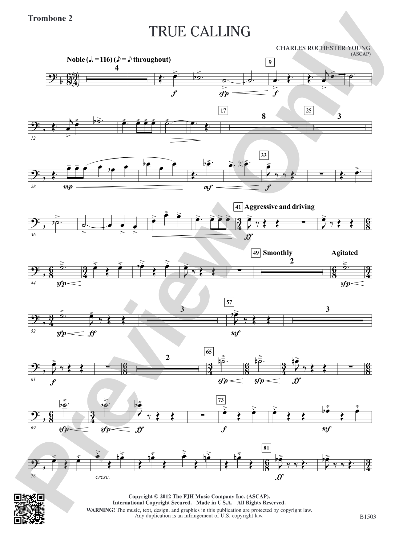True Calling: Trombone 2