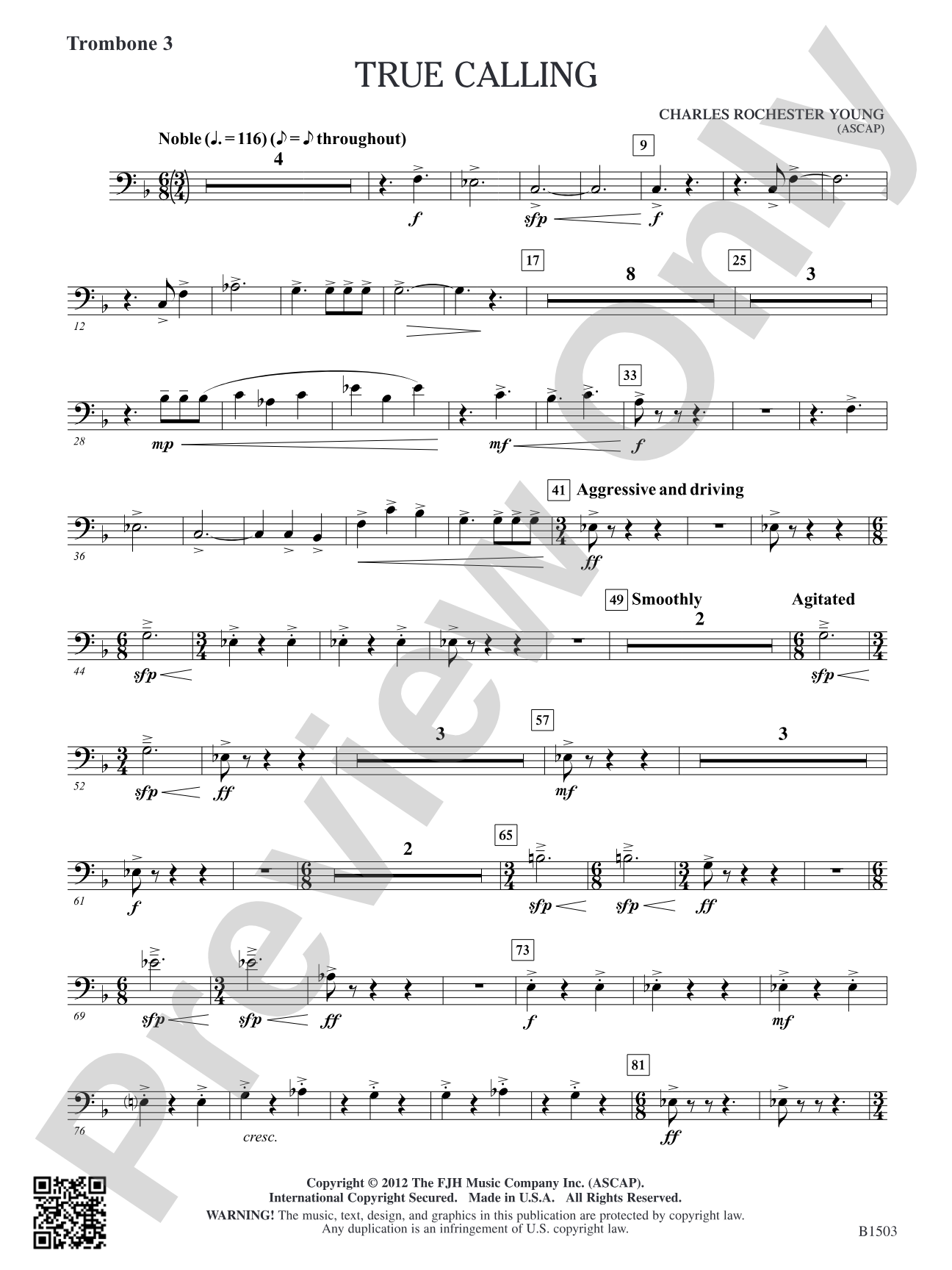 True Calling: Trombone 3