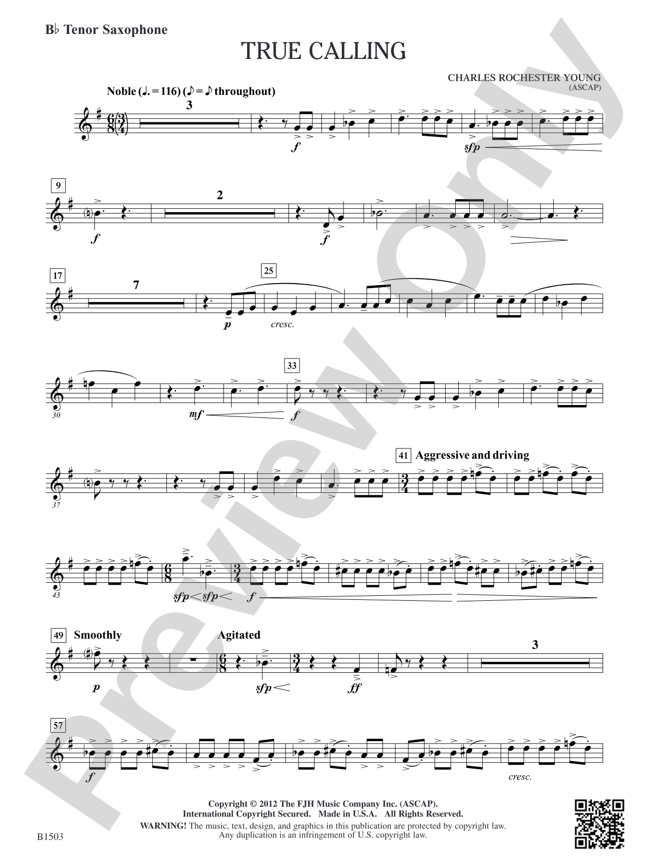 True Calling: B-flat Tenor Saxophone