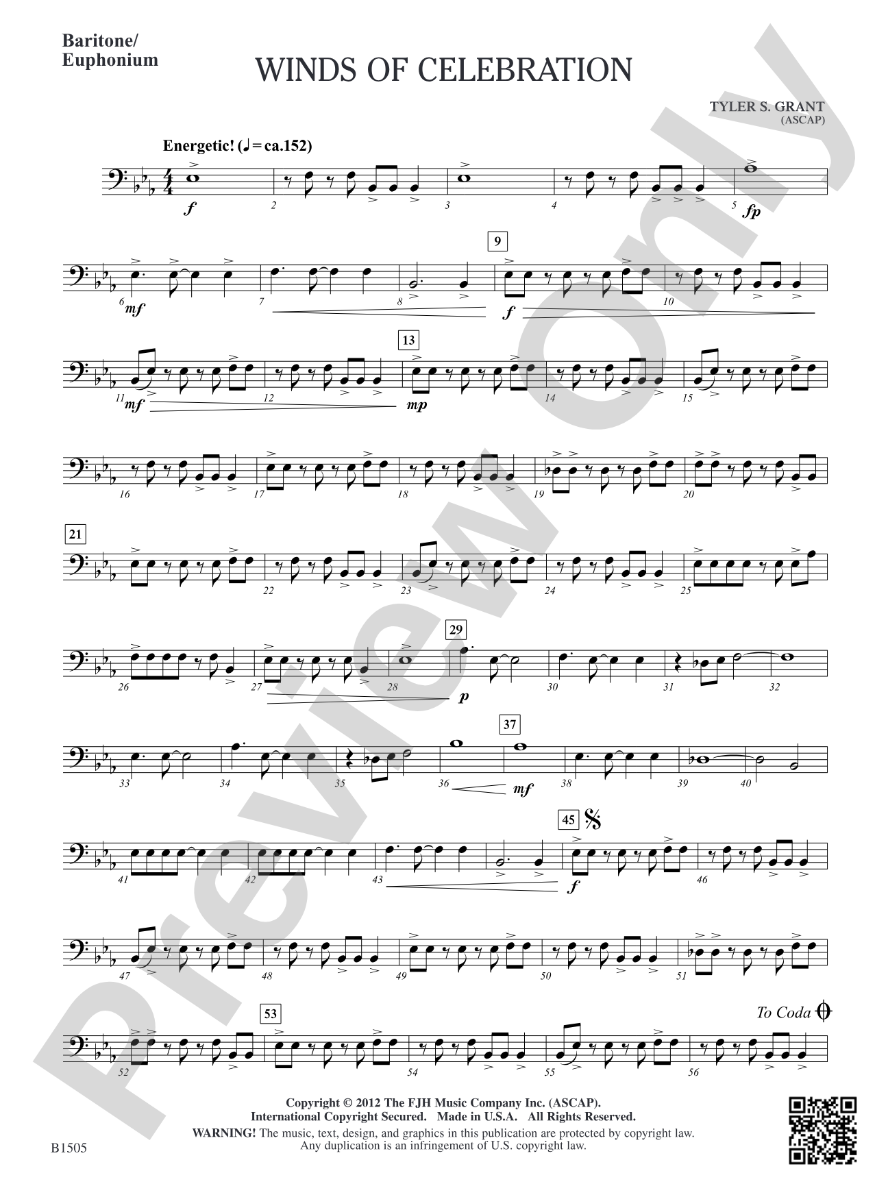 Winds of Celebration: Baritone/Euphonium