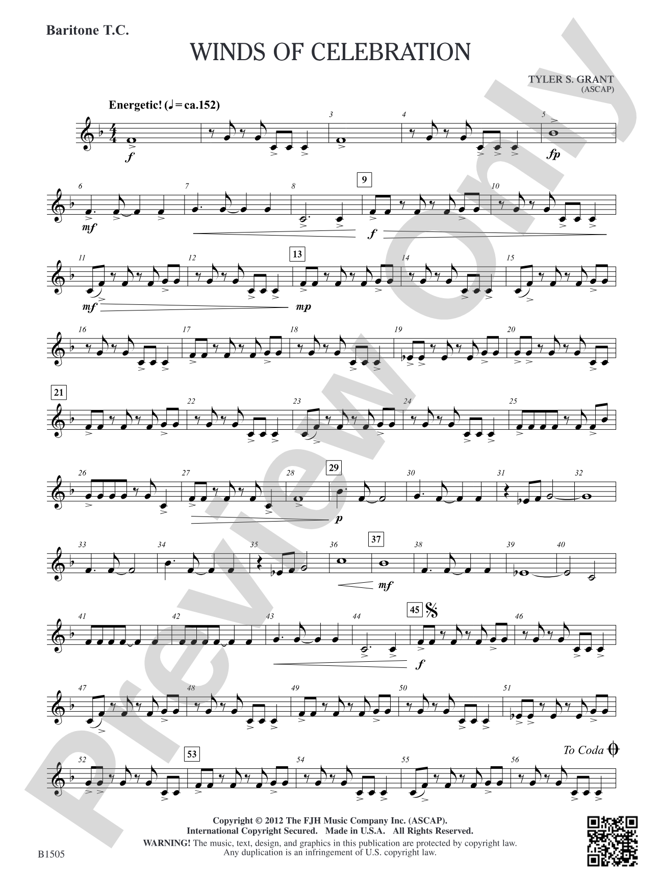 Winds of Celebration: Baritone T.C.