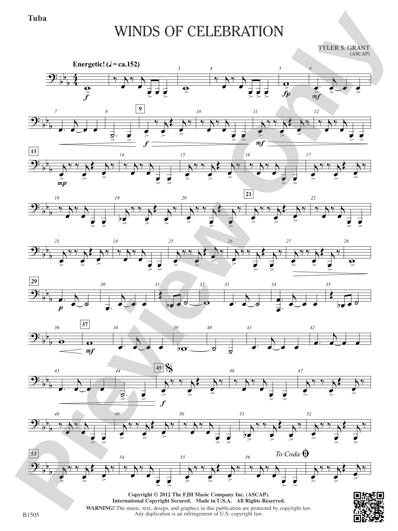 Winds of Celebration: Tuba