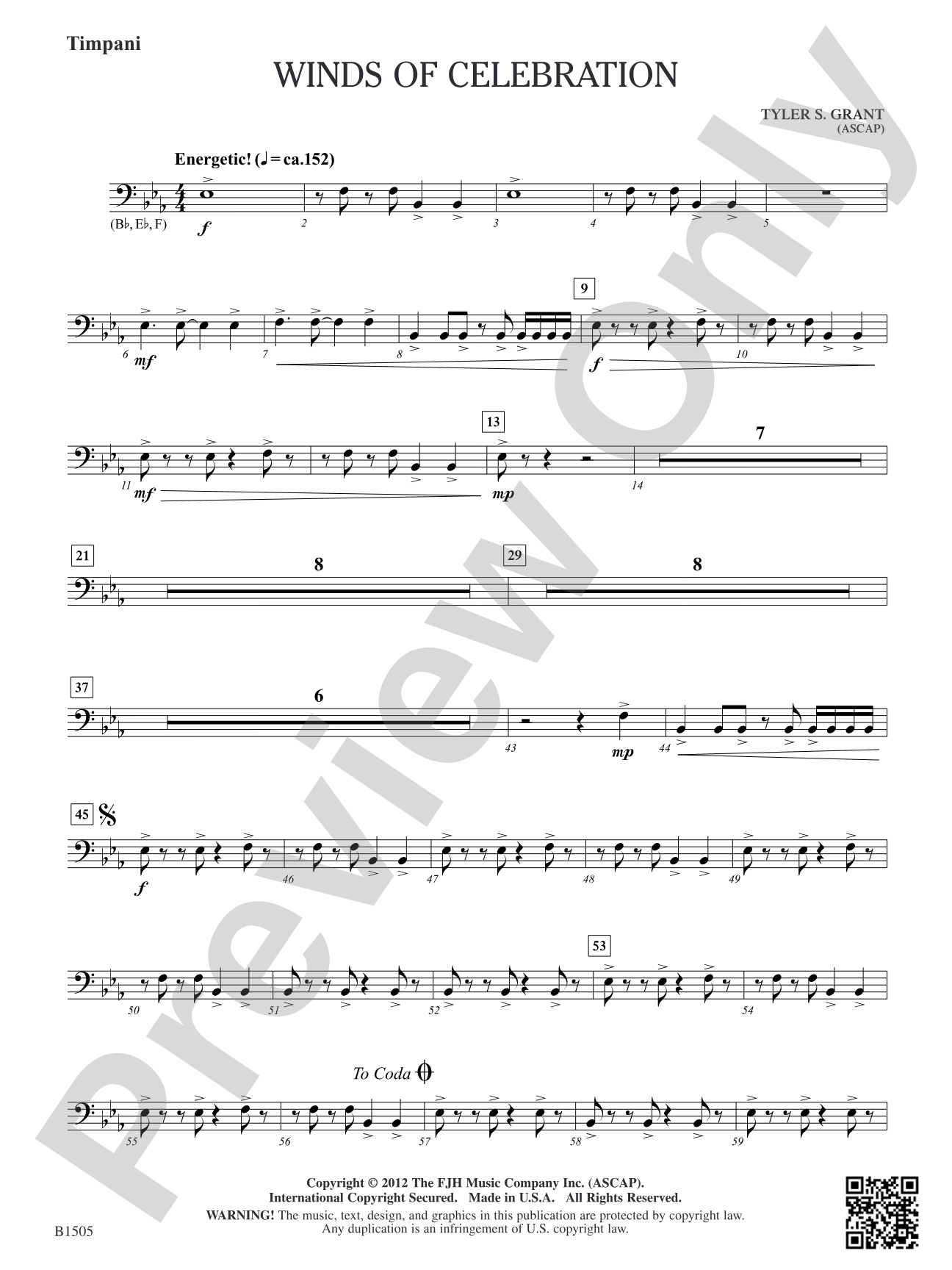 Winds of Celebration: Timpani