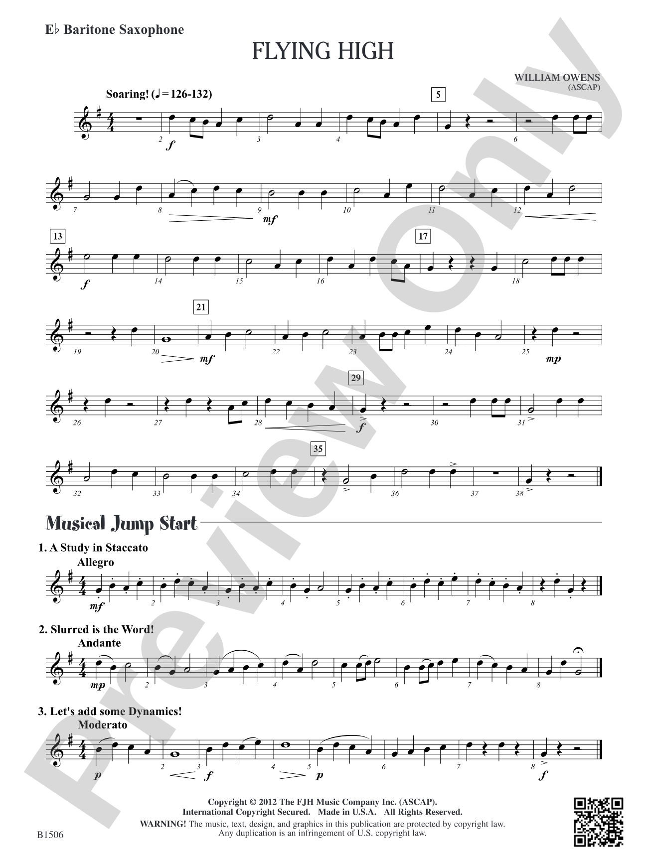 Flying High: E-flat Baritone Saxophone