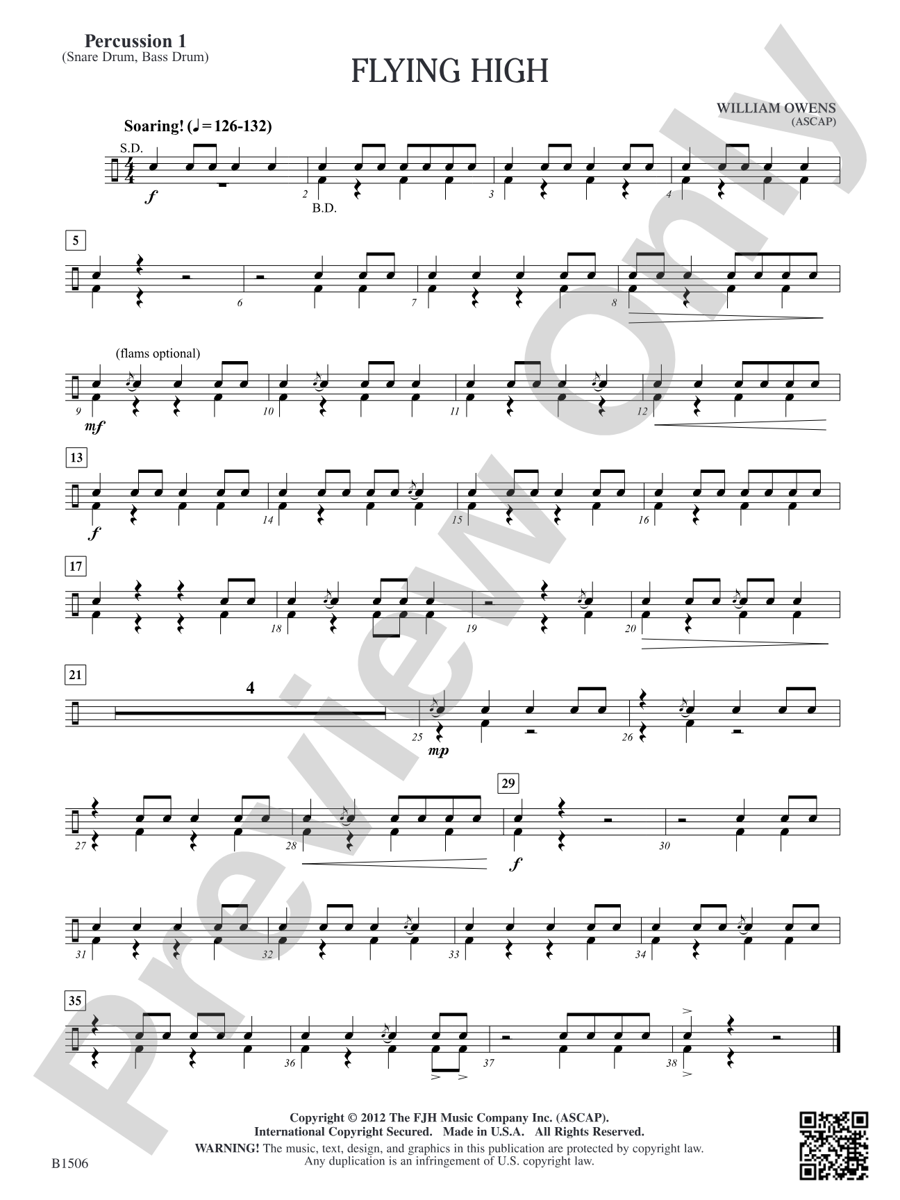 Flying High: Percussion 1