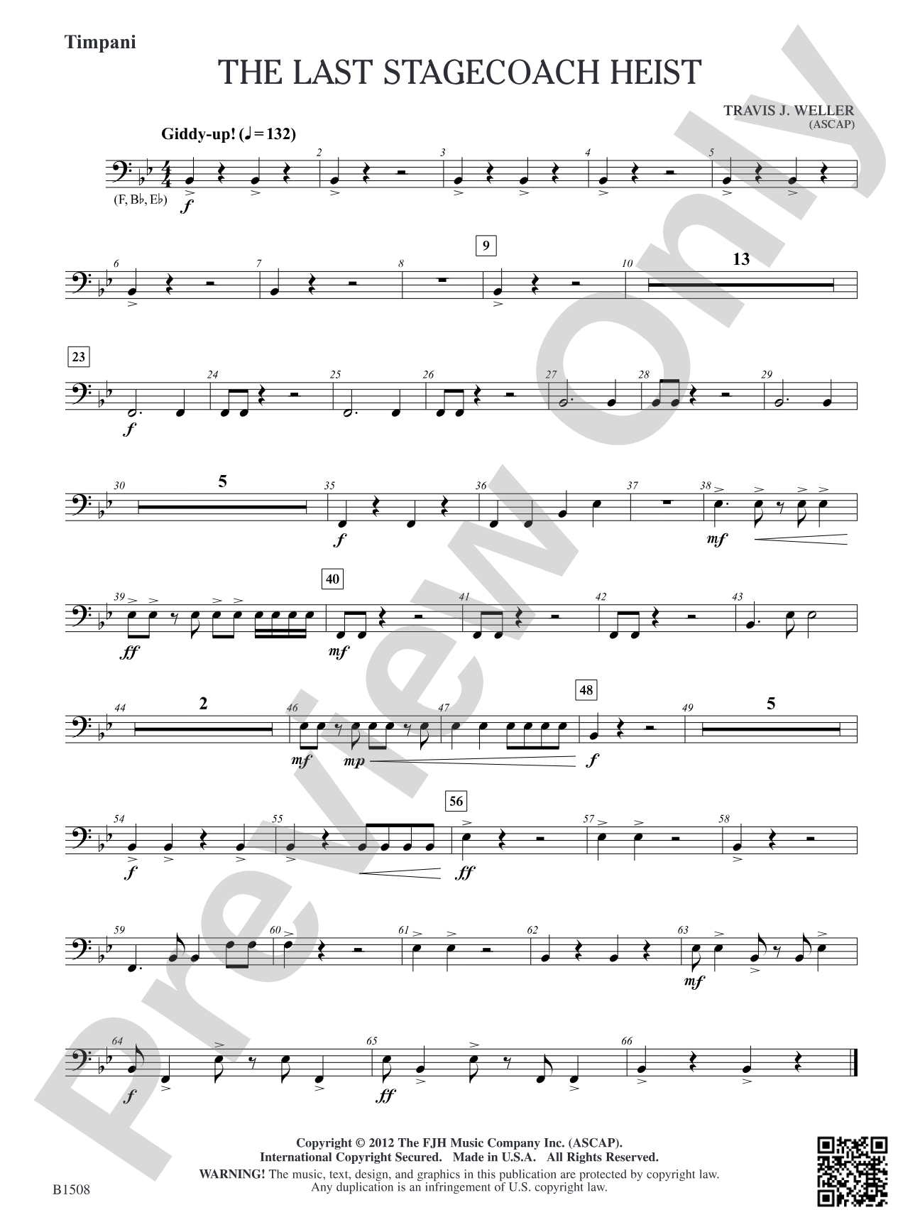 The Last Stagecoach Heist: Timpani