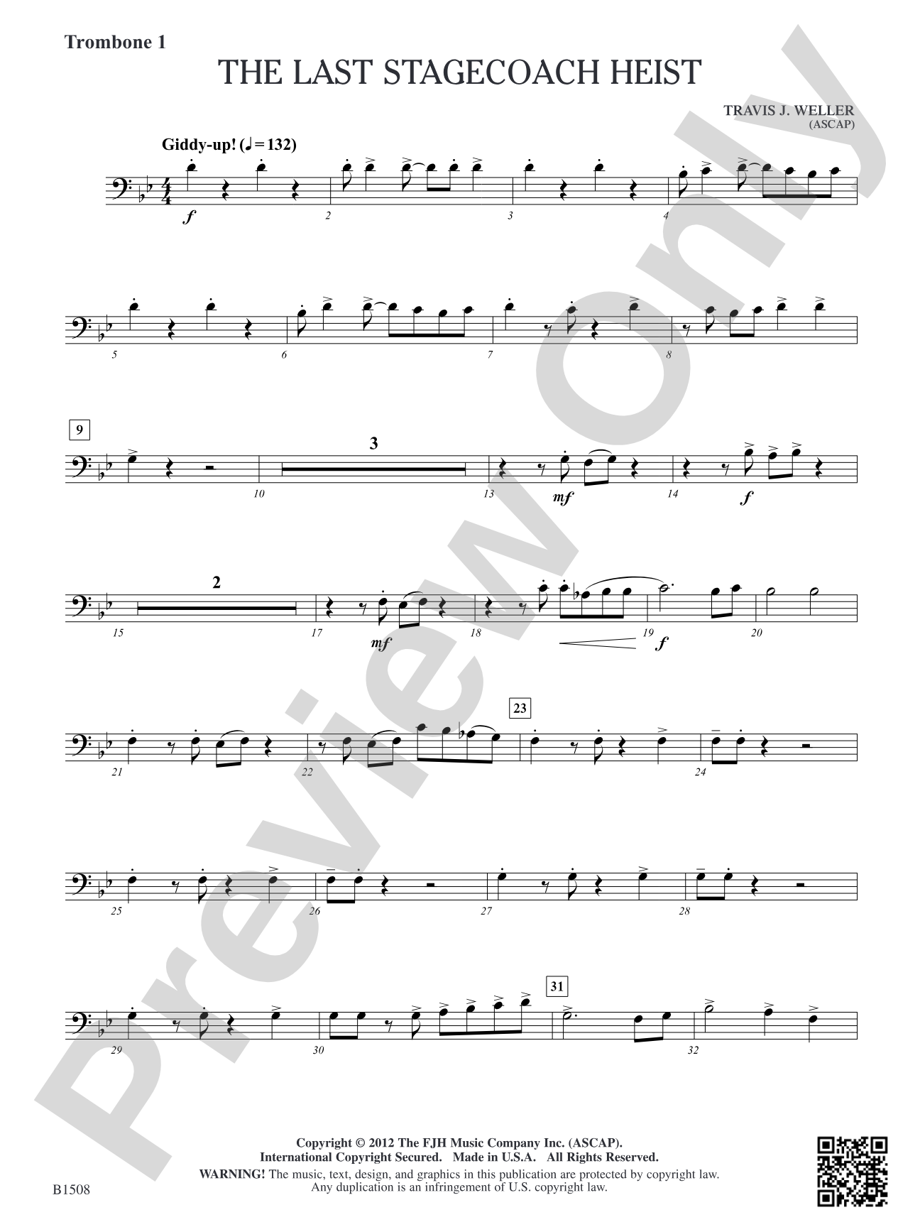 The Last Stagecoach Heist: Trombone 1