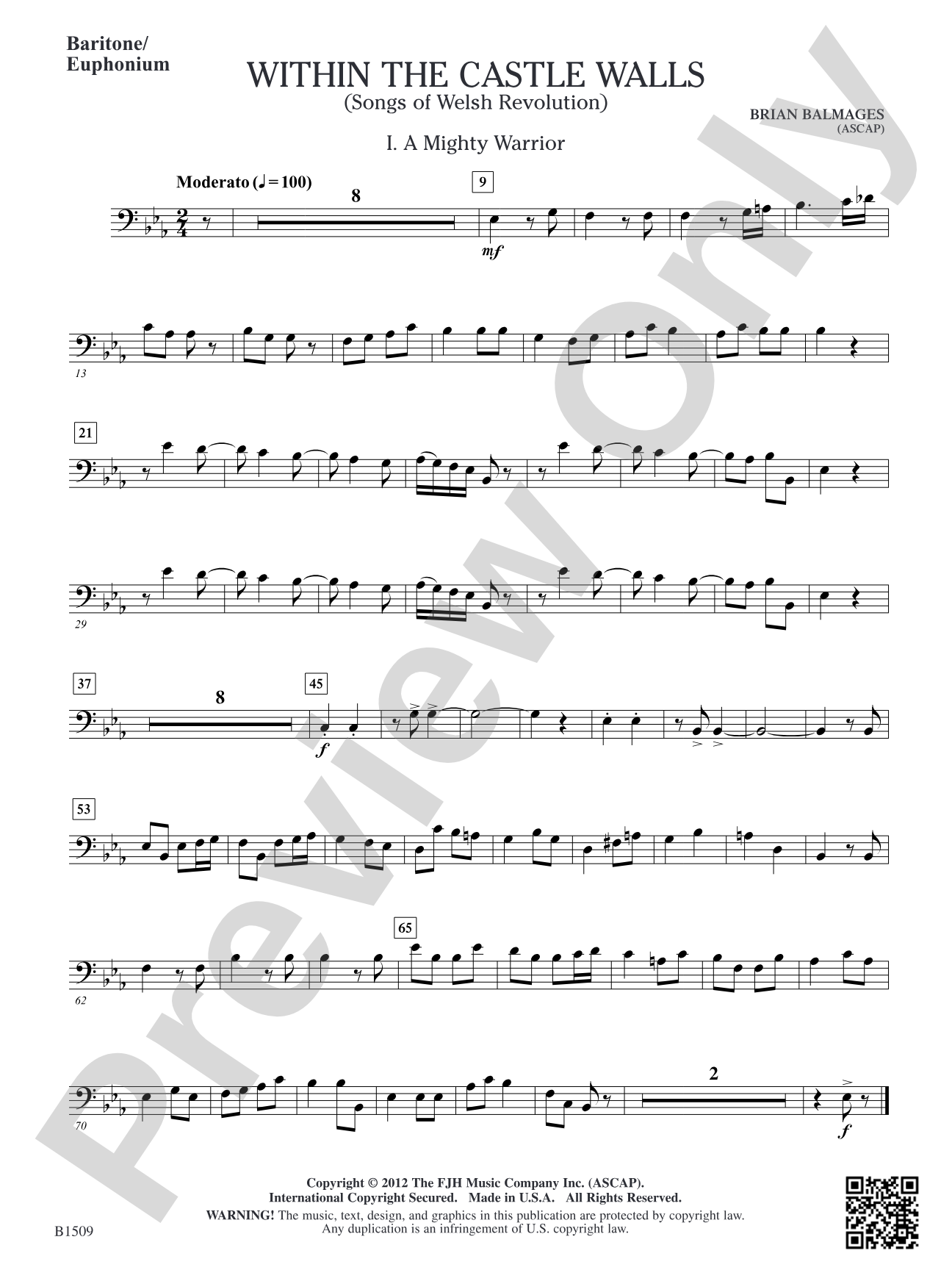 Within the Castle Walls: Baritone / Euphonium