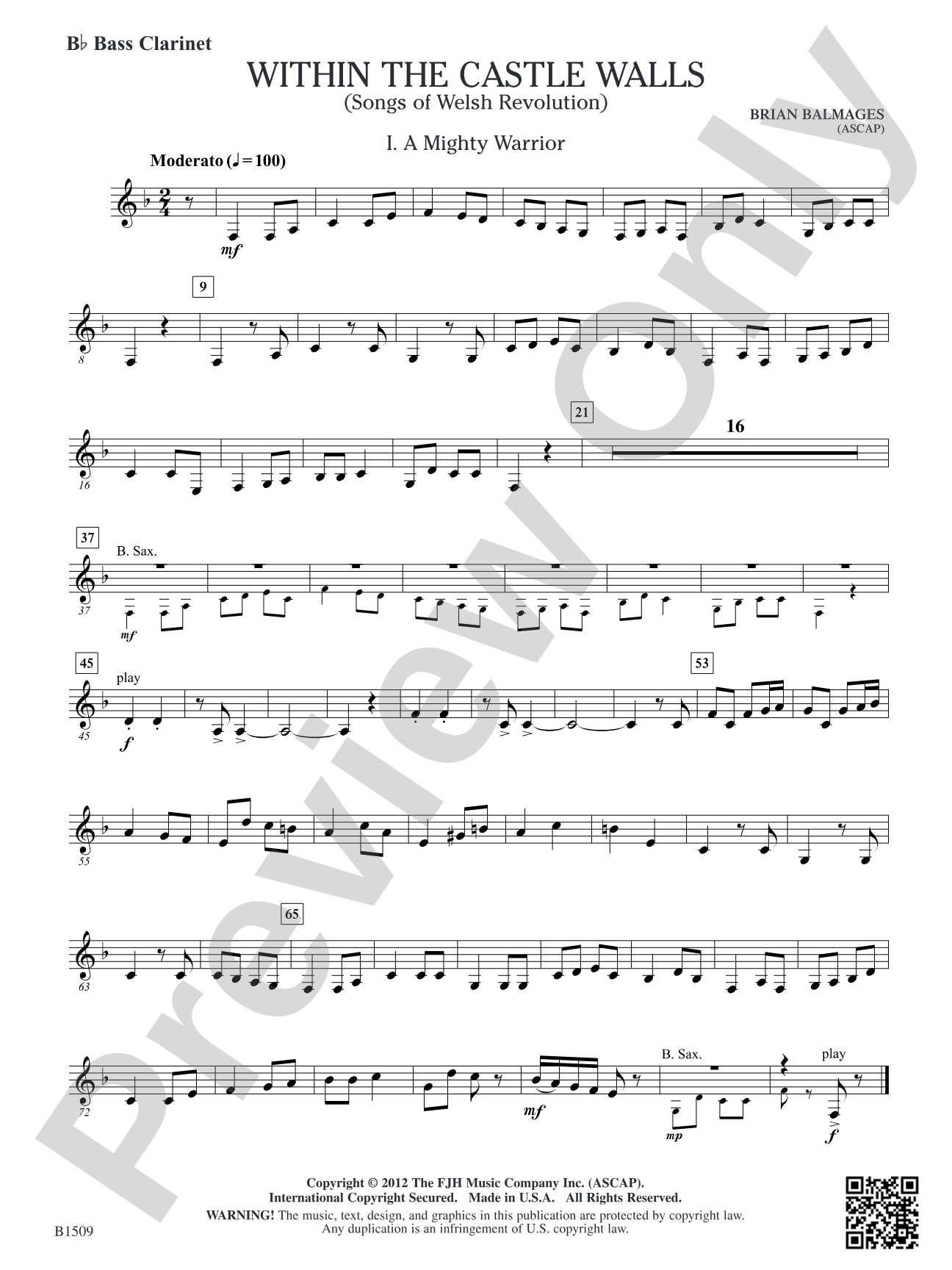 Within the Castle Walls: B-flat Bass Clarinet