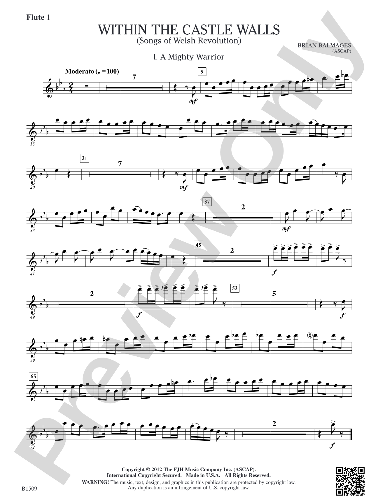 Within the Castle Walls: Flute 1
