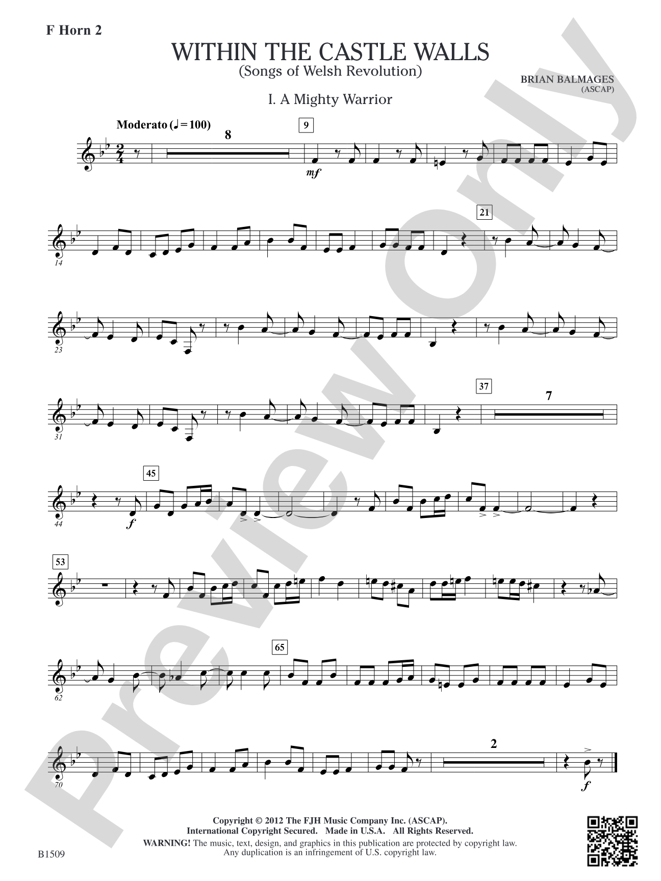 Within the Castle Walls: F Horn 2