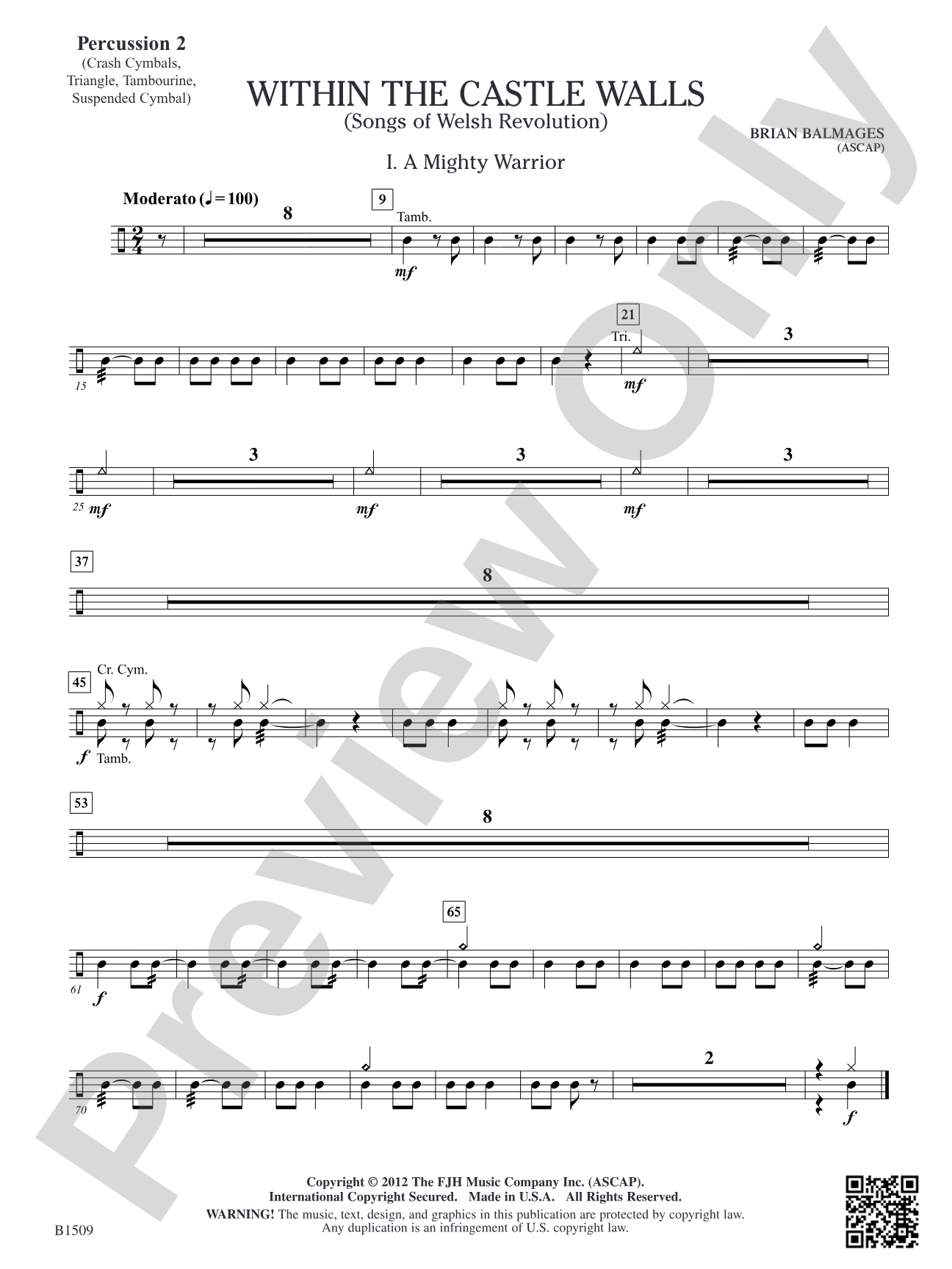Within the Castle Walls: Percussion 2