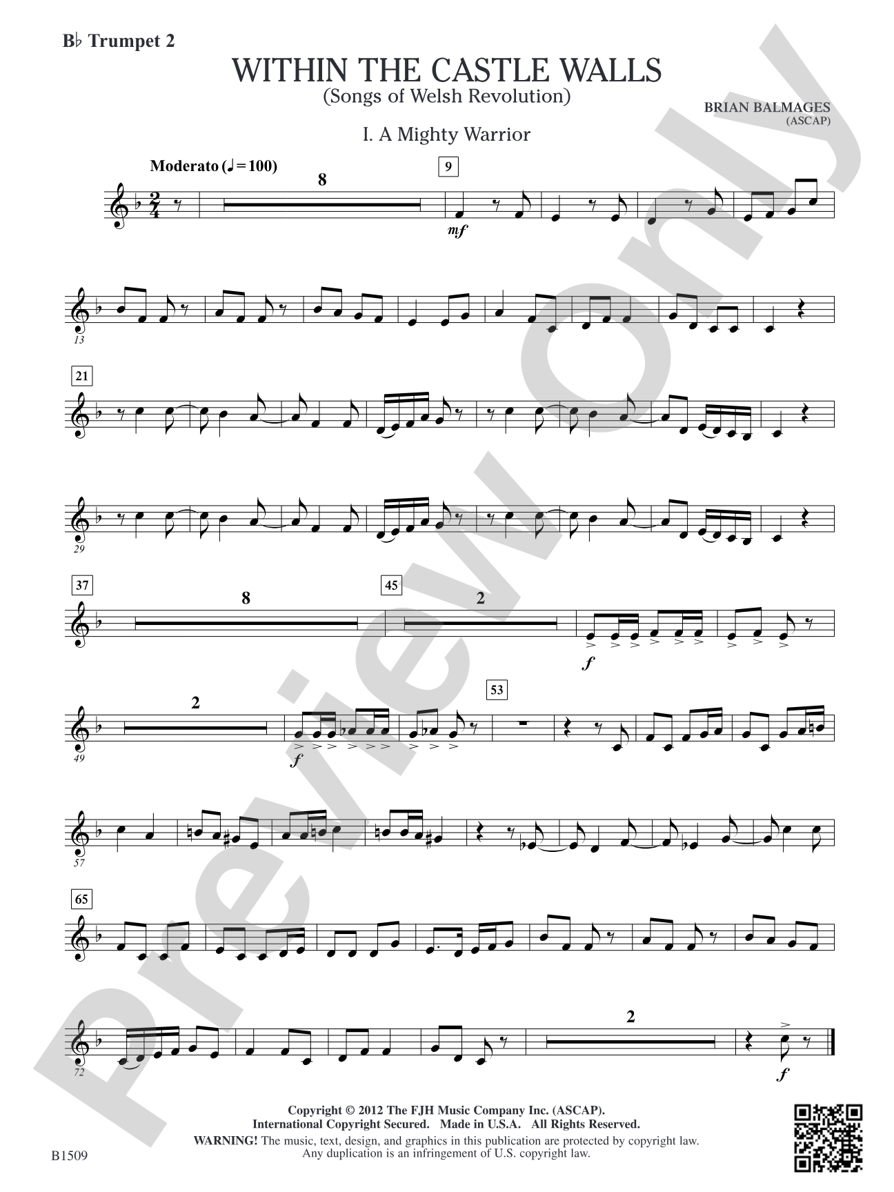 Within the Castle Walls: B-flat Trumpet 2