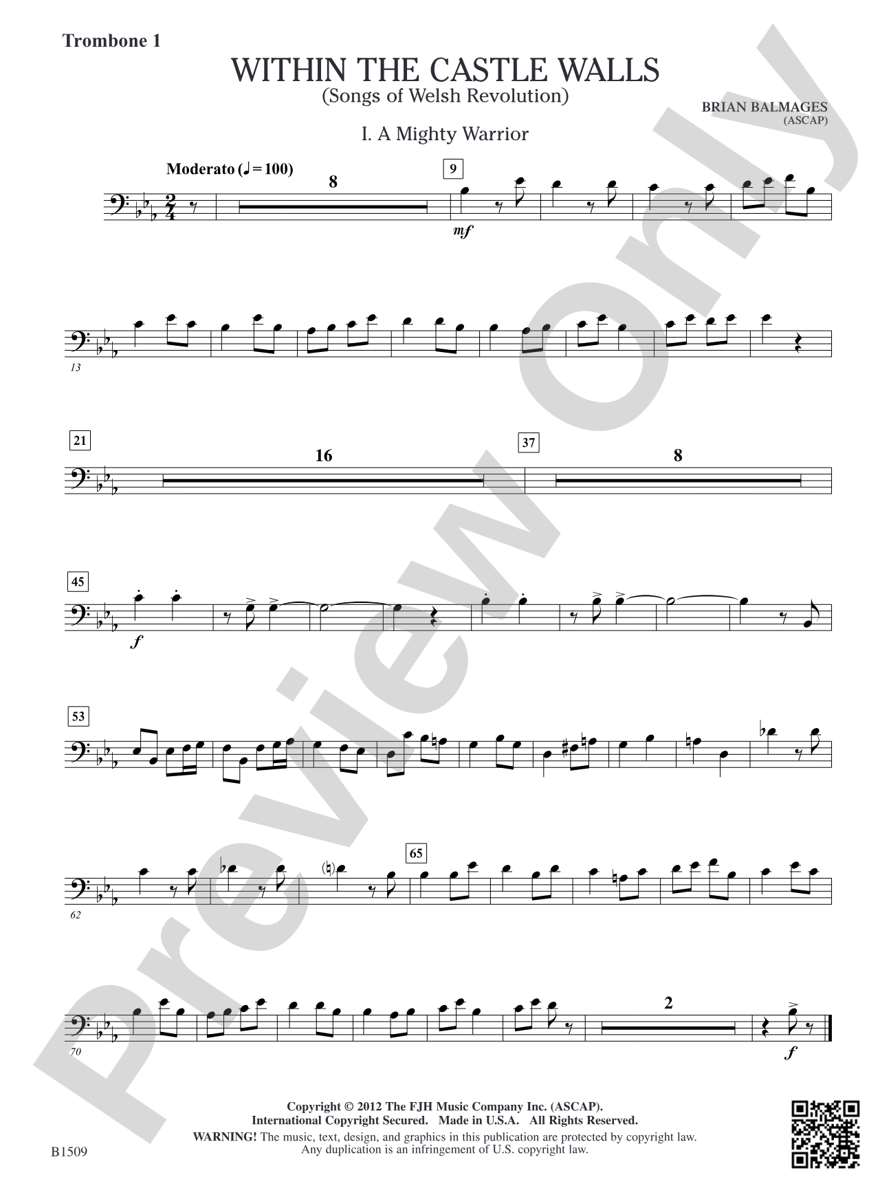Within the Castle Walls: Trombone 1