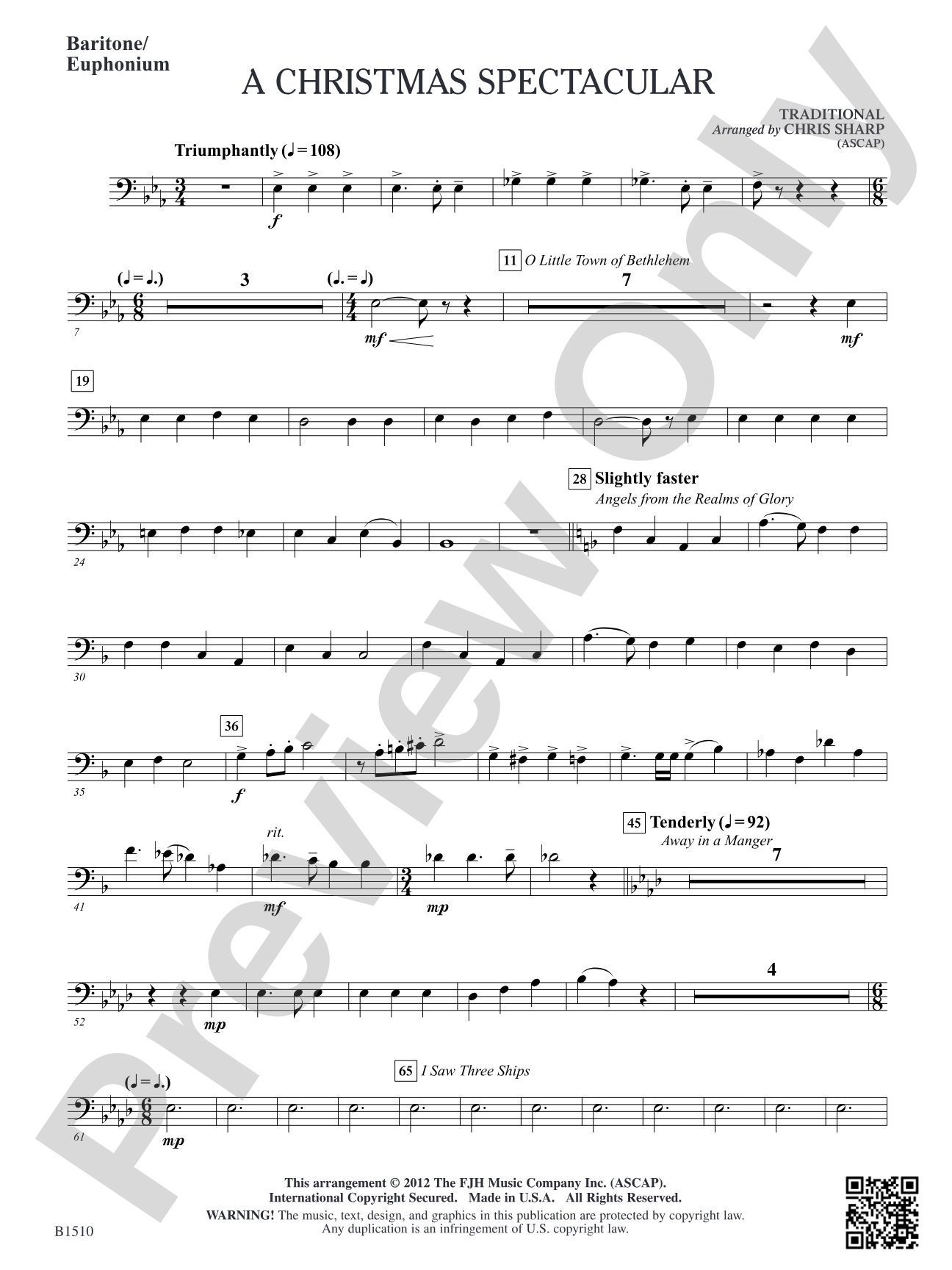 A Christmas Spectacular: Baritone/Euphonium