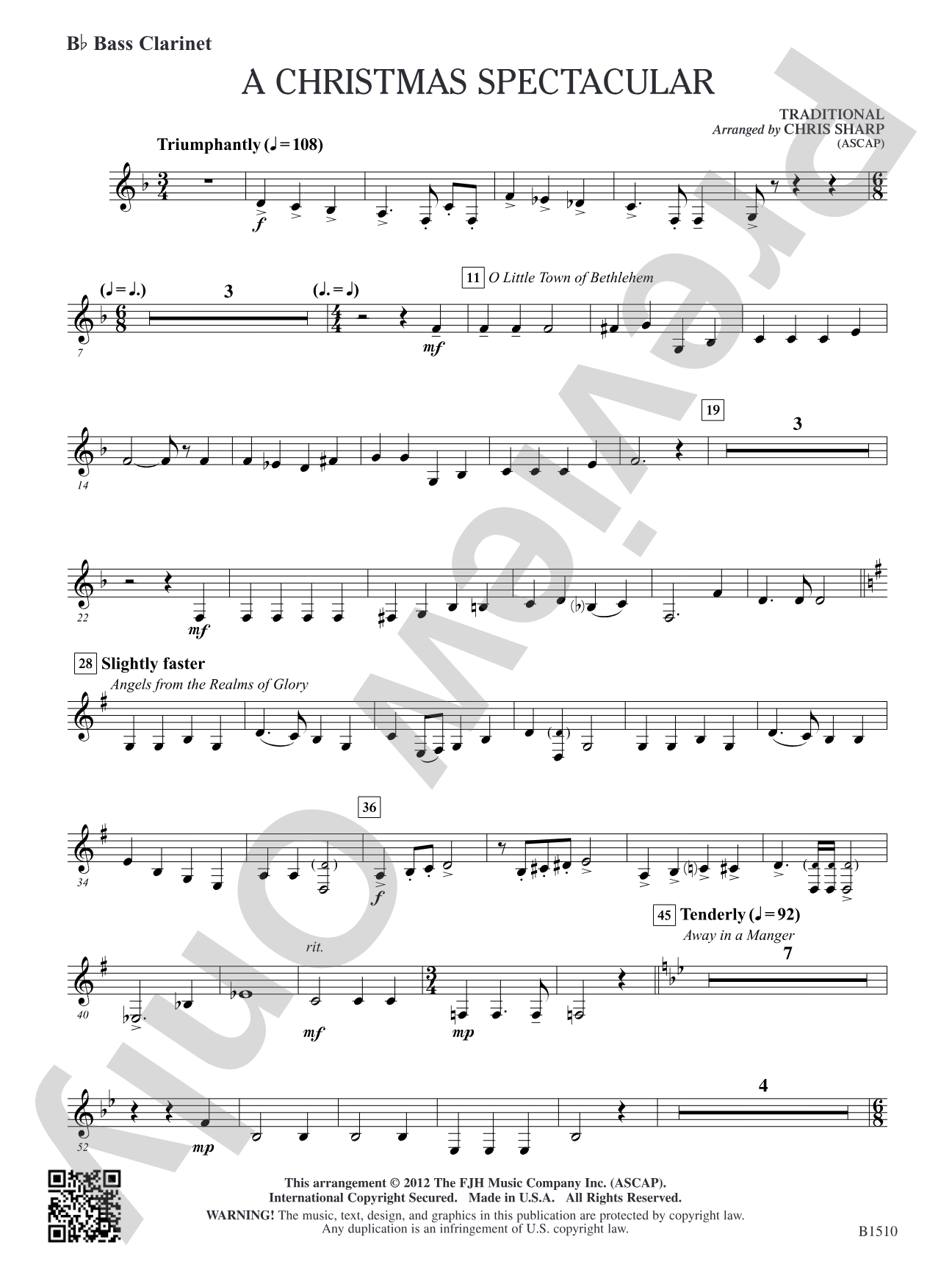 A Christmas Spectacular: B-flat Bass Clarinet
