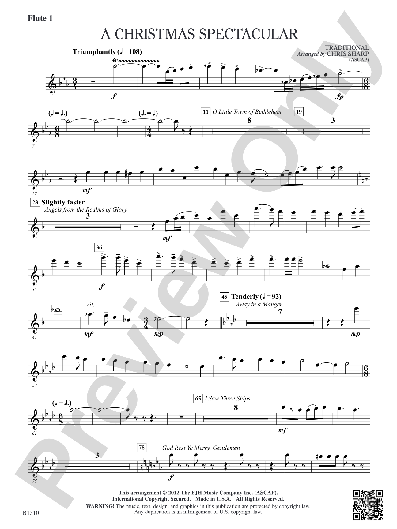 A Christmas Spectacular: Flute 1