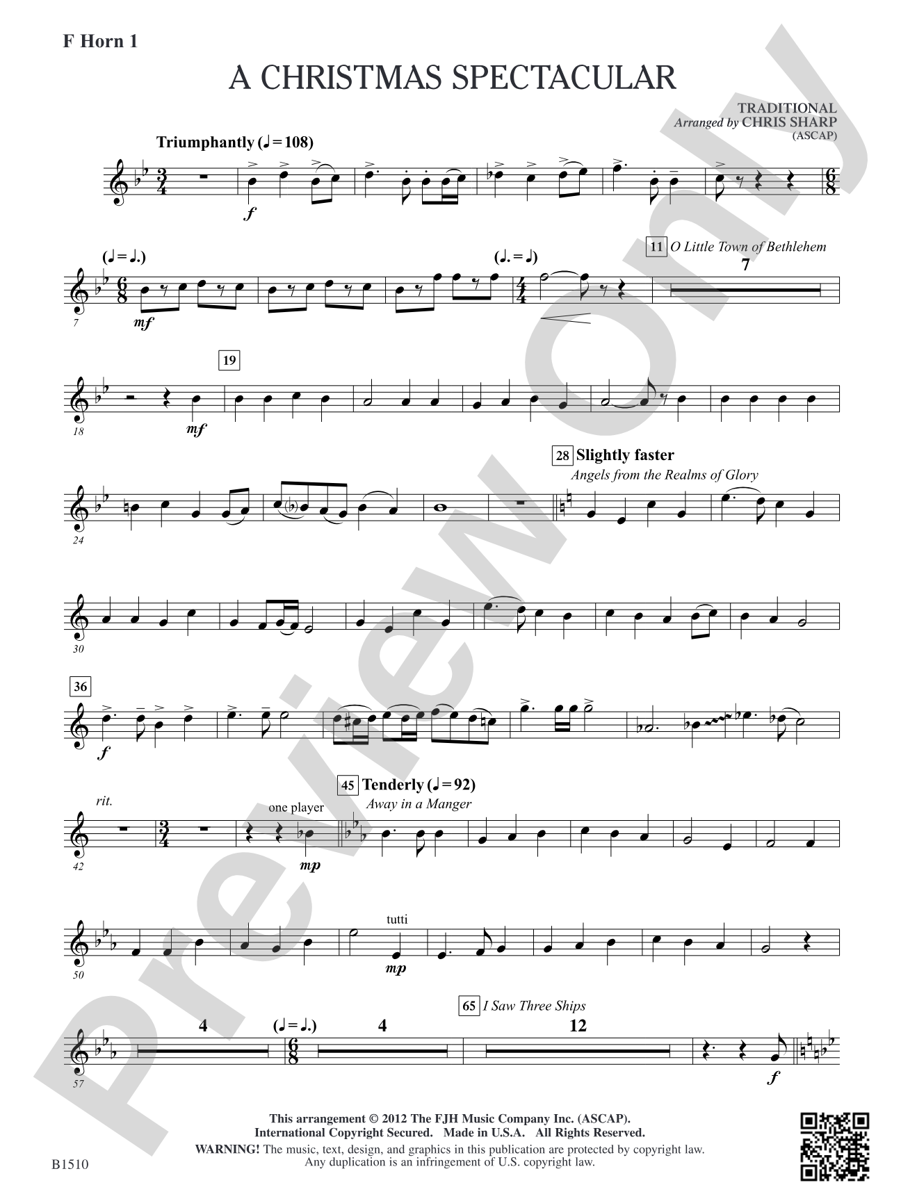 A Christmas Spectacular: F Horn 1
