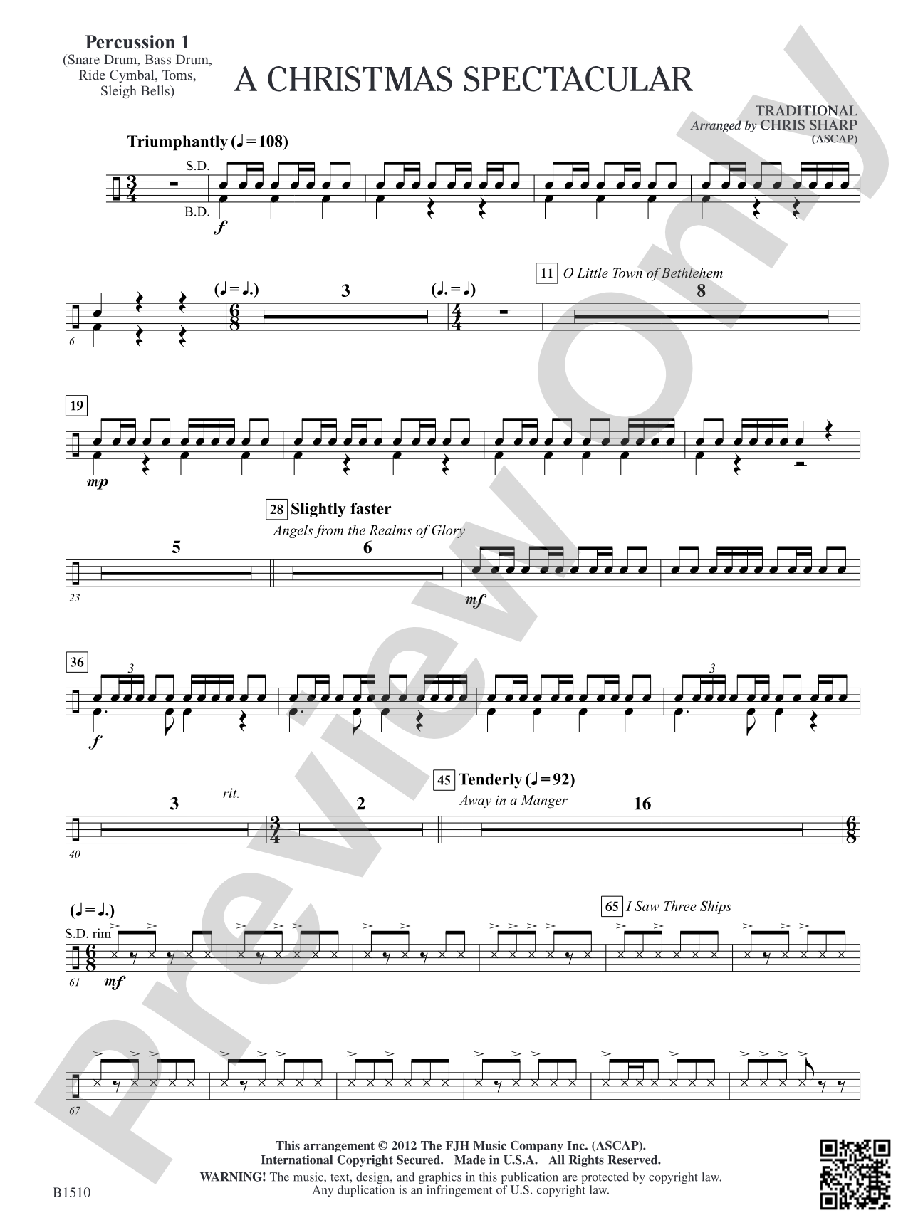 A Christmas Spectacular: Percussion 1