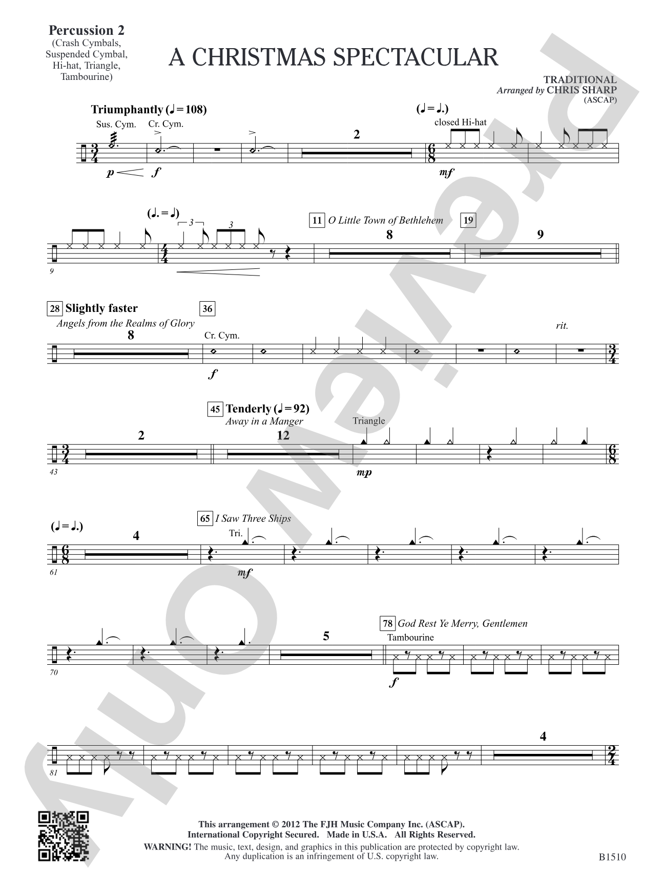 A Christmas Spectacular: Percussion 2