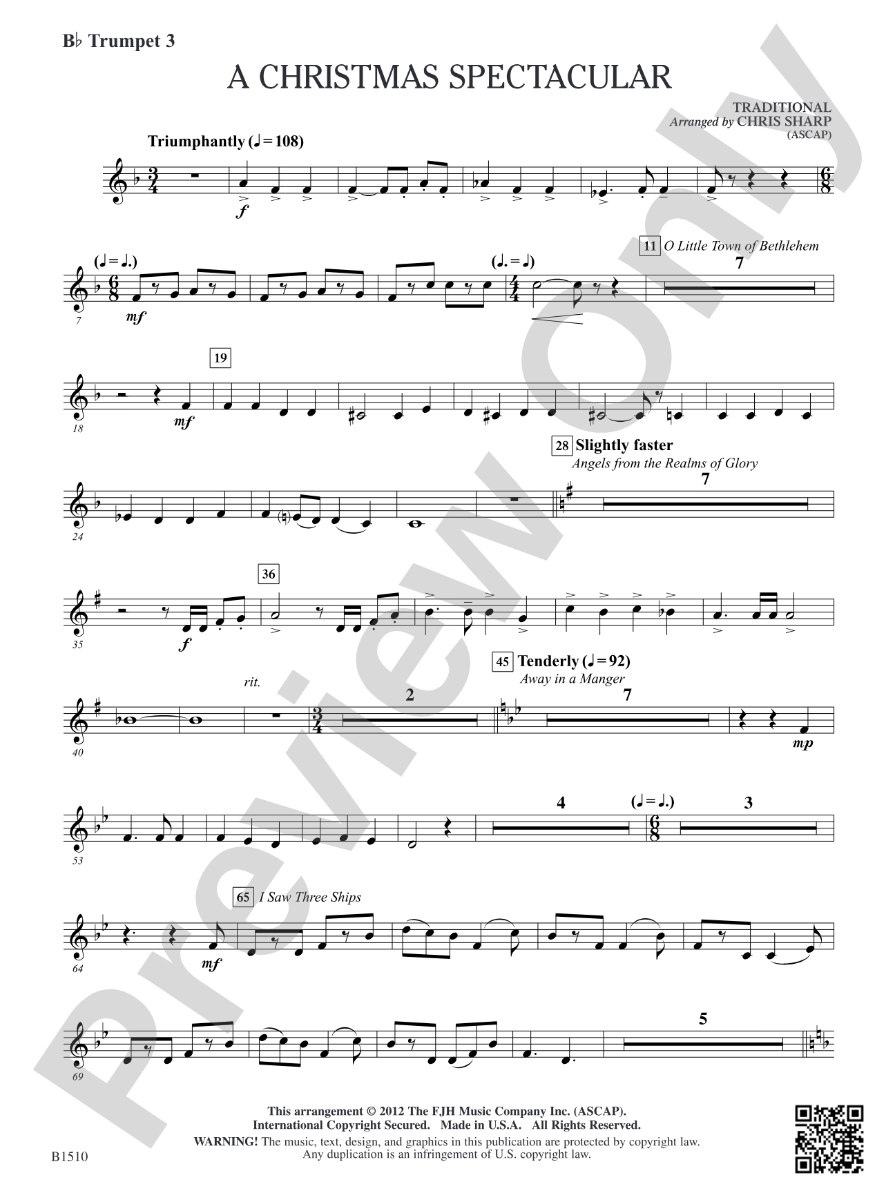 A Christmas Spectacular: B-flat Trumpet 3