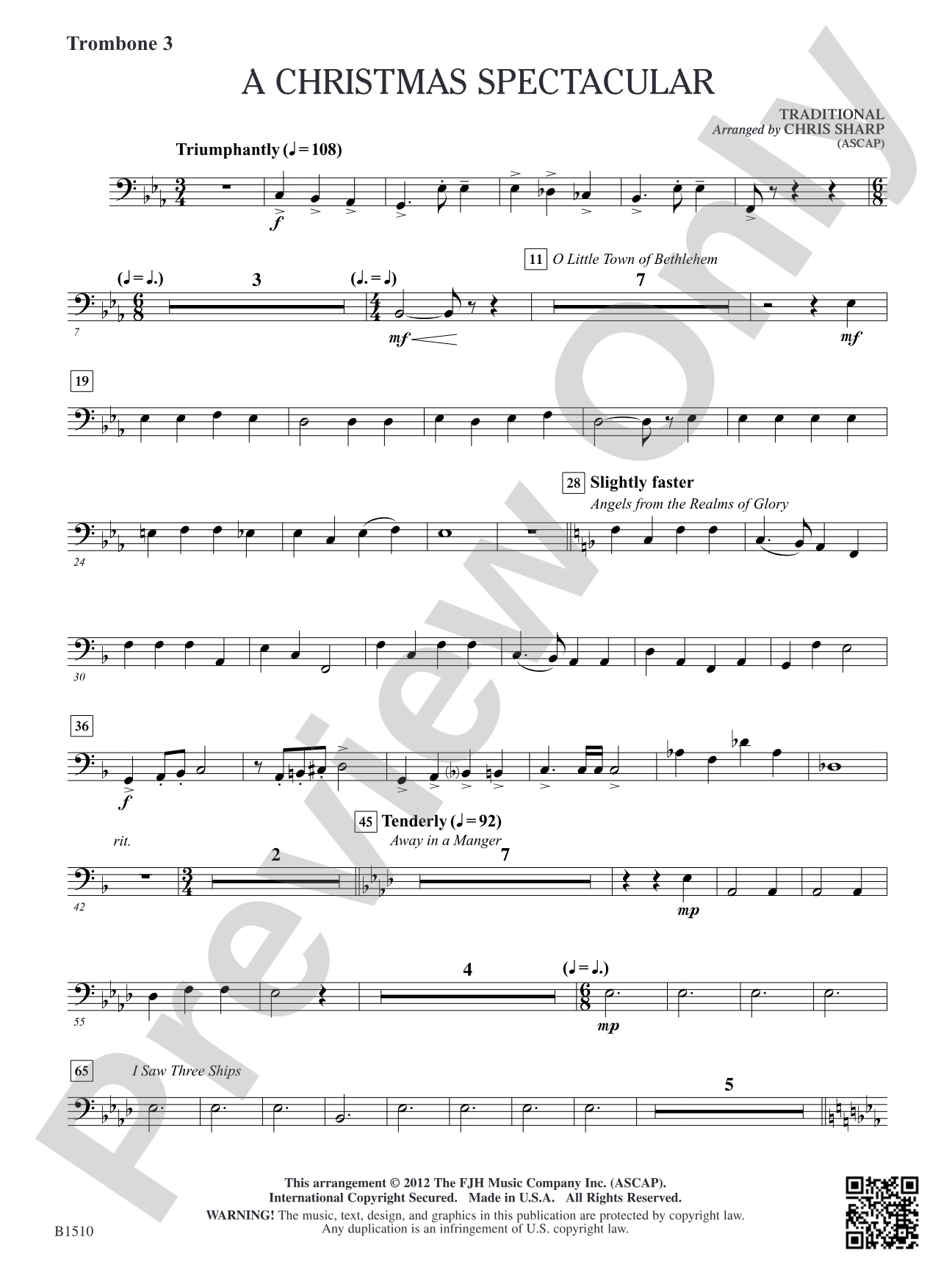 A Christmas Spectacular: Trombone 3