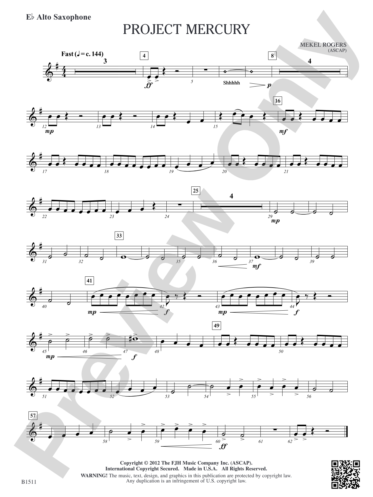Project Mercury: E-flat Alto Saxophone