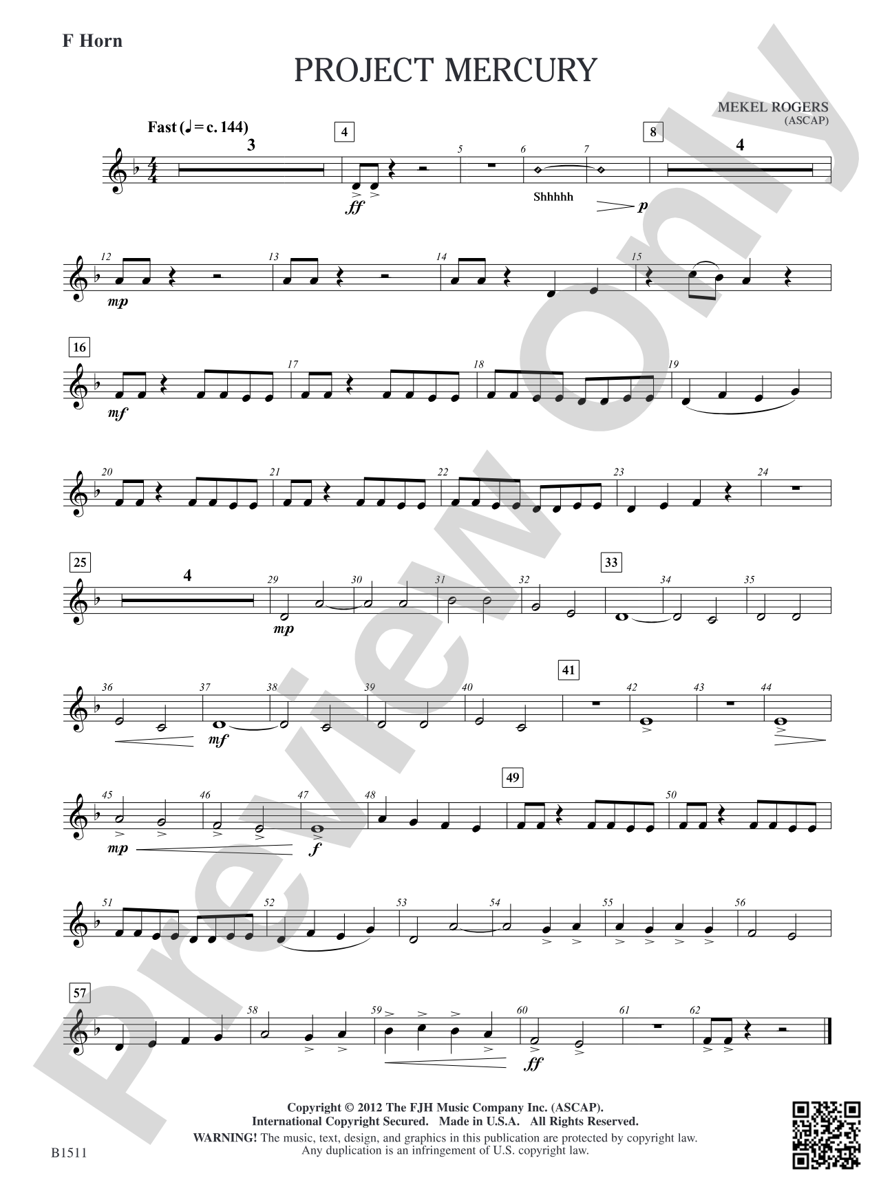 Project Mercury: F Horn