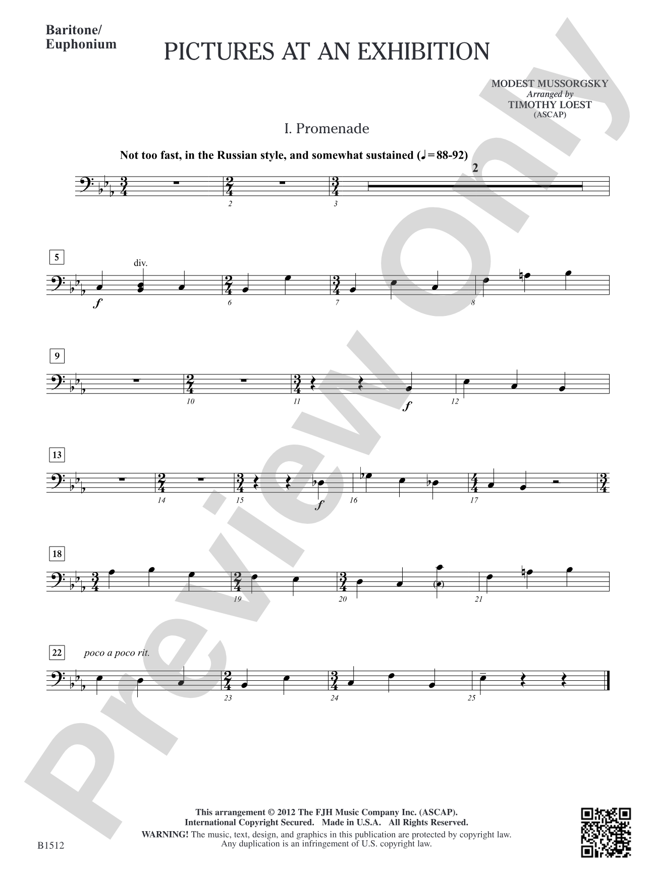 Pictures at an Exhibition: Baritone/Euphonium