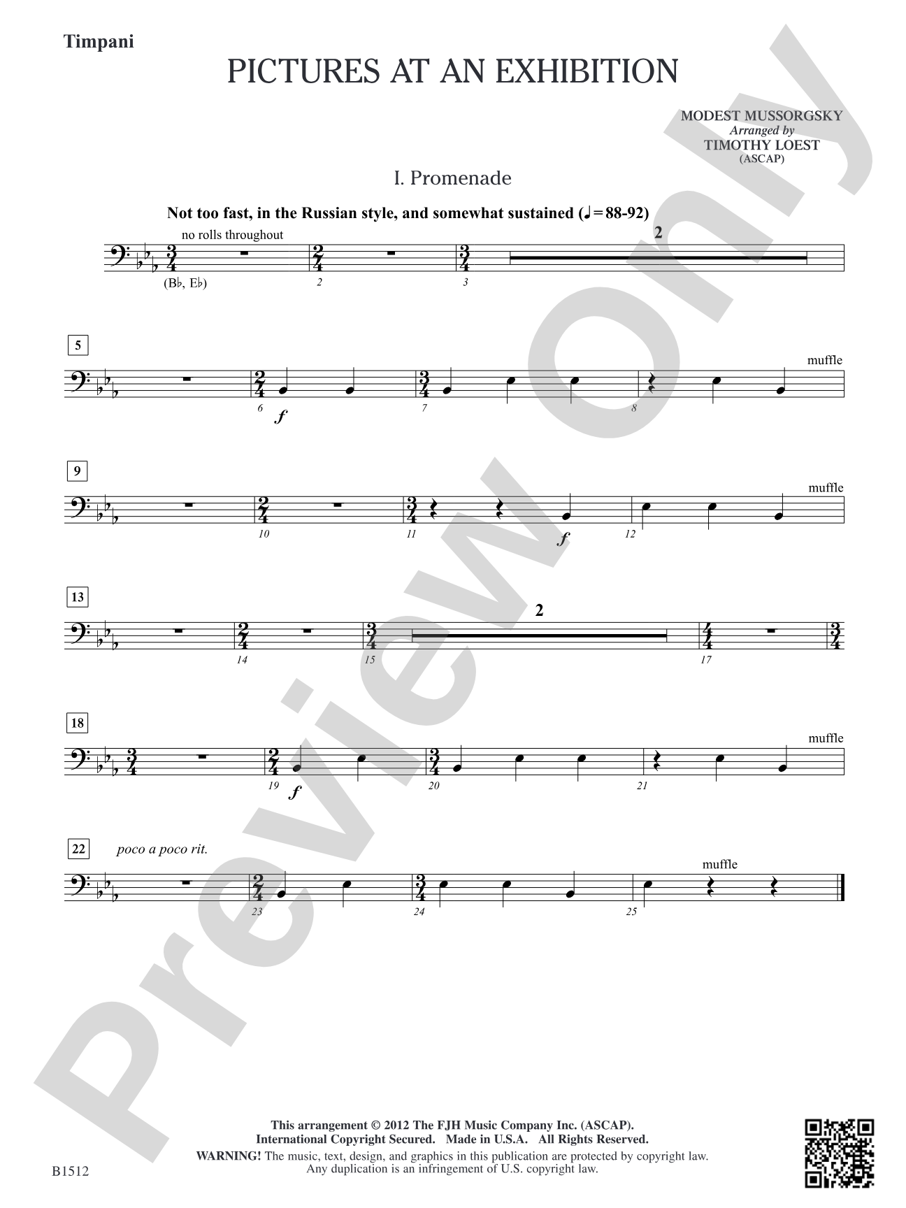 Pictures at an Exhibition: Timpani