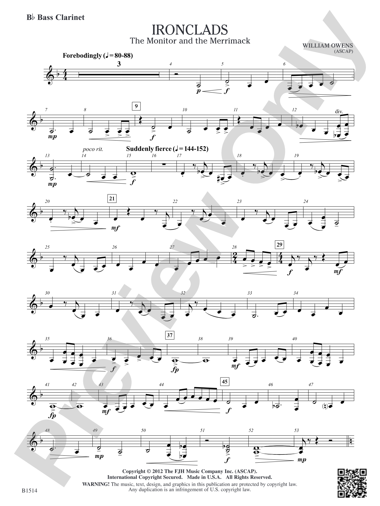 Ironclads: B-flat Bass Clarinet