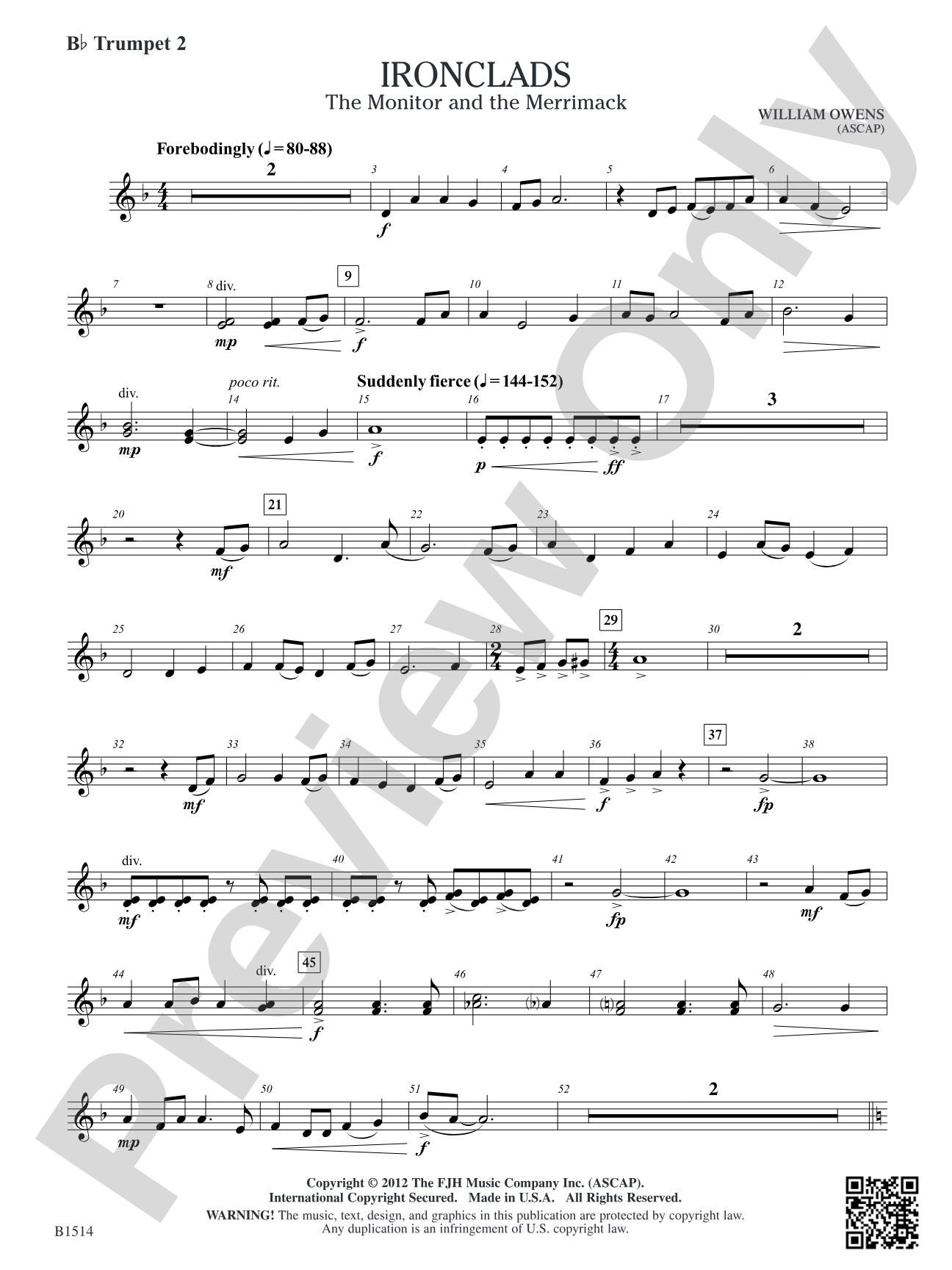 Ironclads: B-flat Trumpet 2