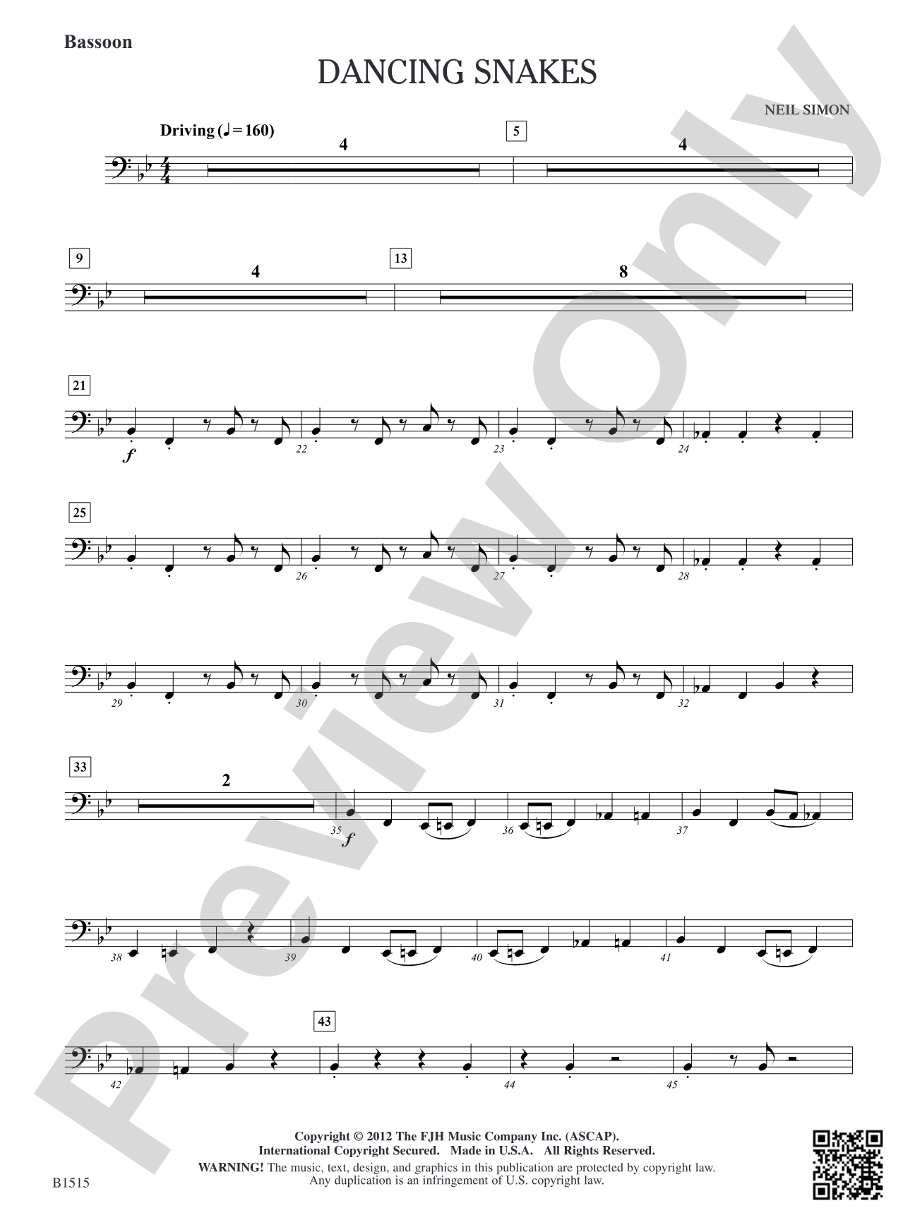 Dancing Snakes: Bassoon