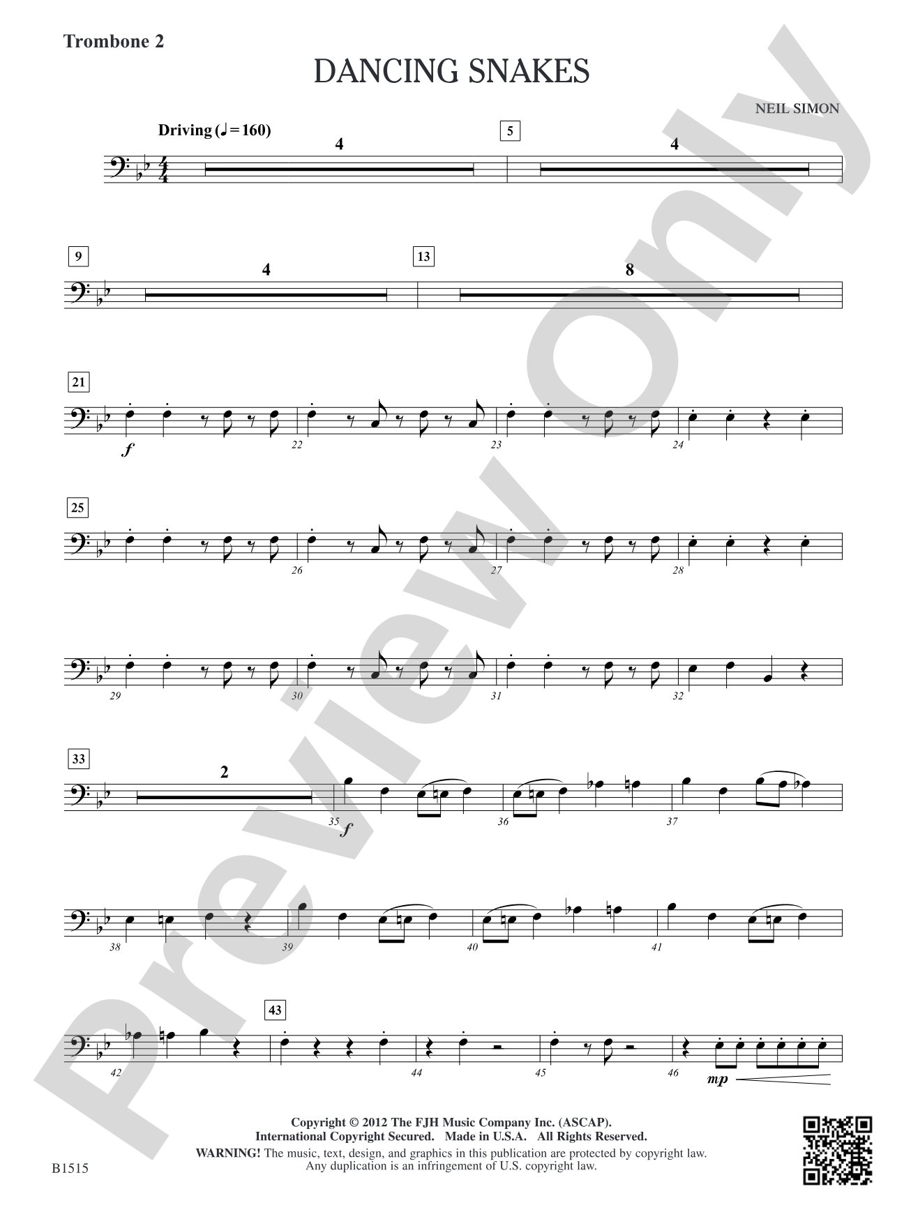 Dancing Snakes: Trombone 2