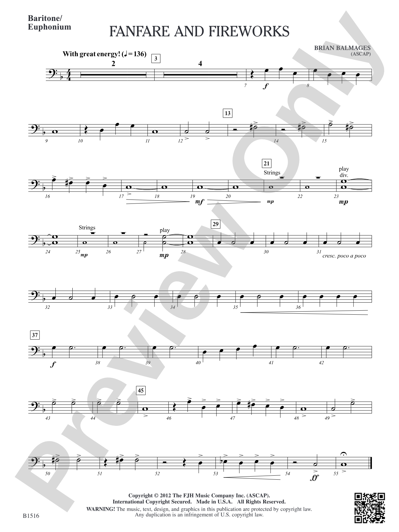 Fanfare and Fireworks: Baritone/Euphonium