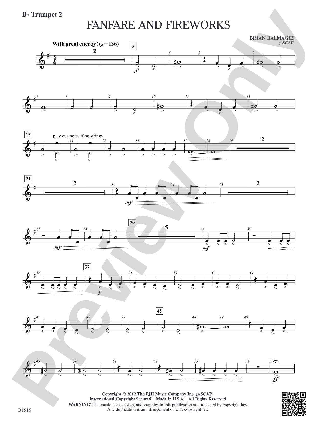 Fanfare and Fireworks: B-flat Trumpet 2
