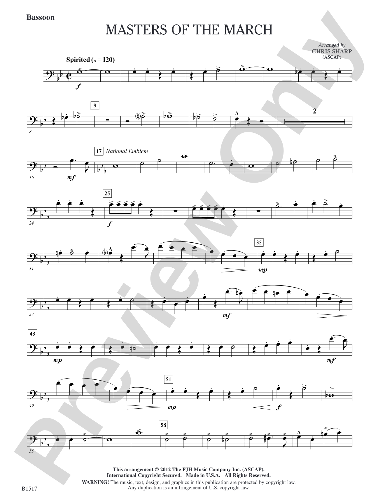 Master of the March: Bassoon