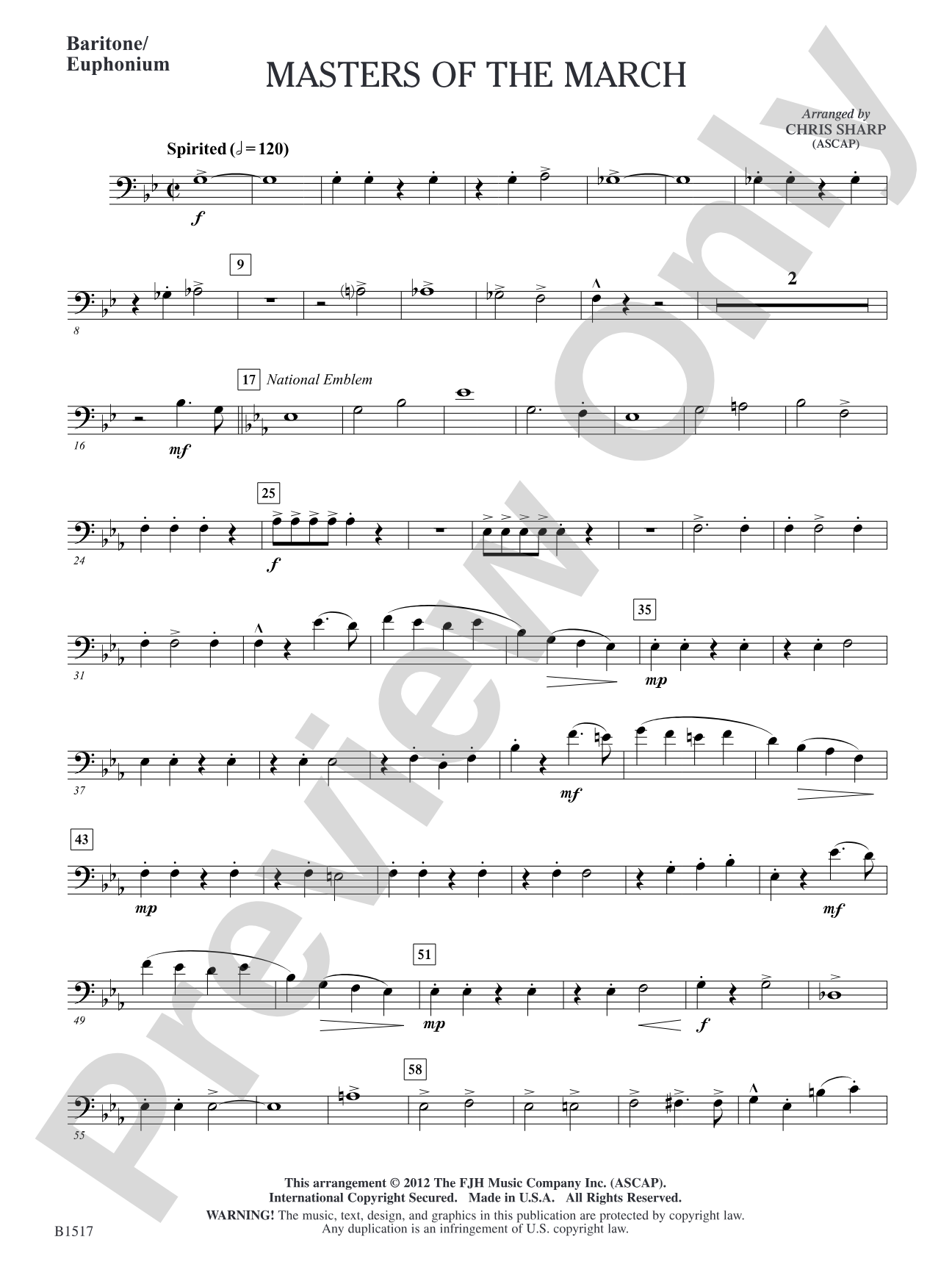 Master of the March: Baritone/Euphonium