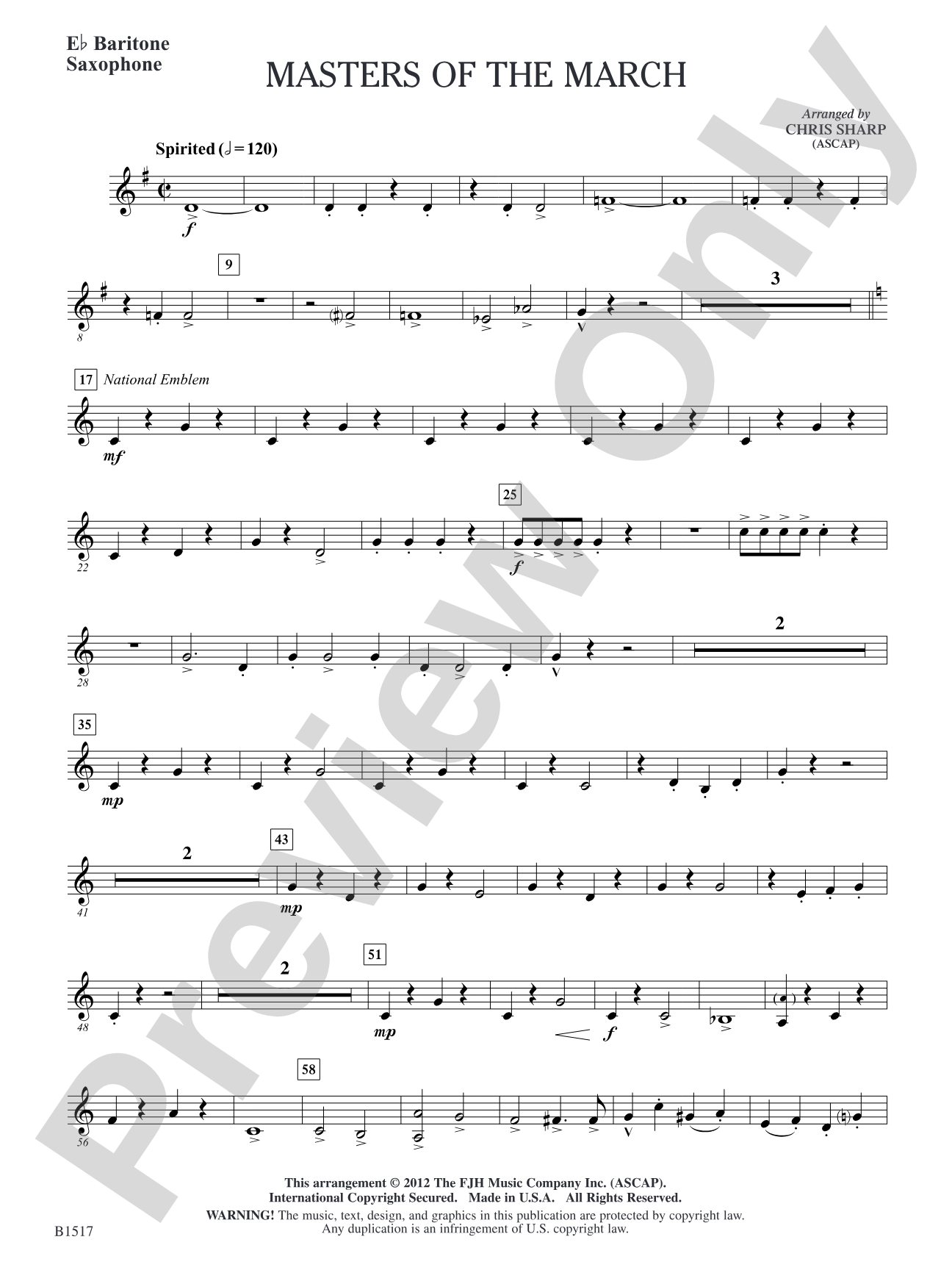 Master of the March: E-flat Baritone Saxophone