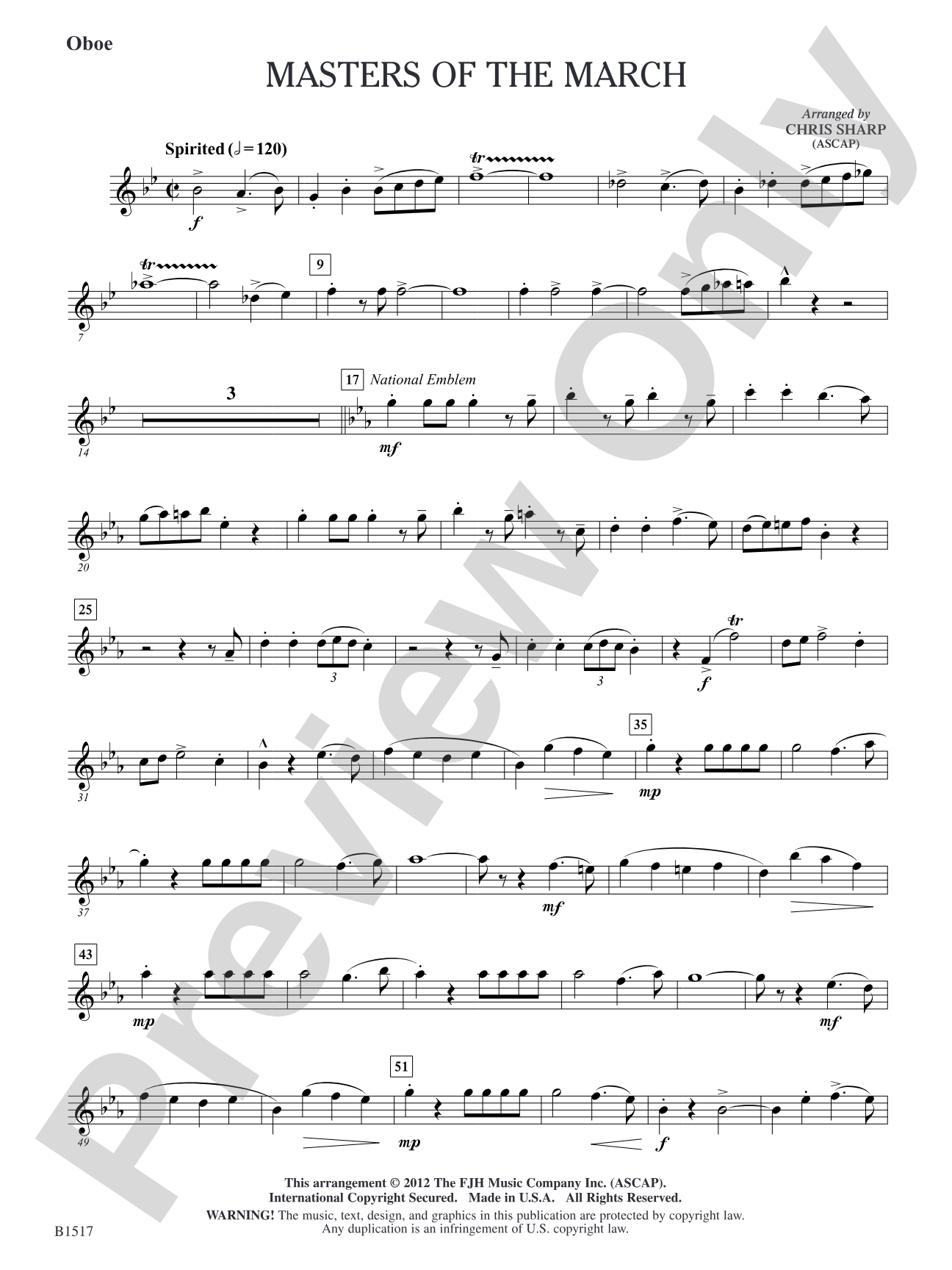 Master of the March: Oboe