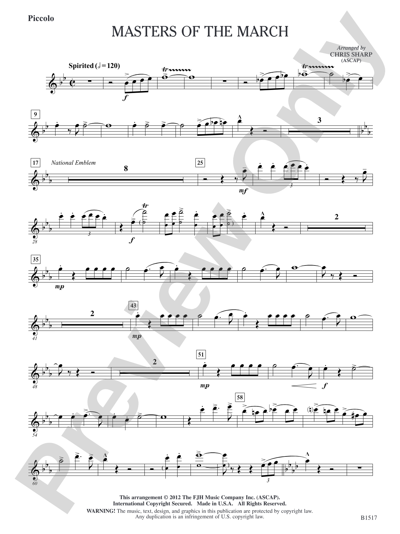 Master of the March: Piccolo