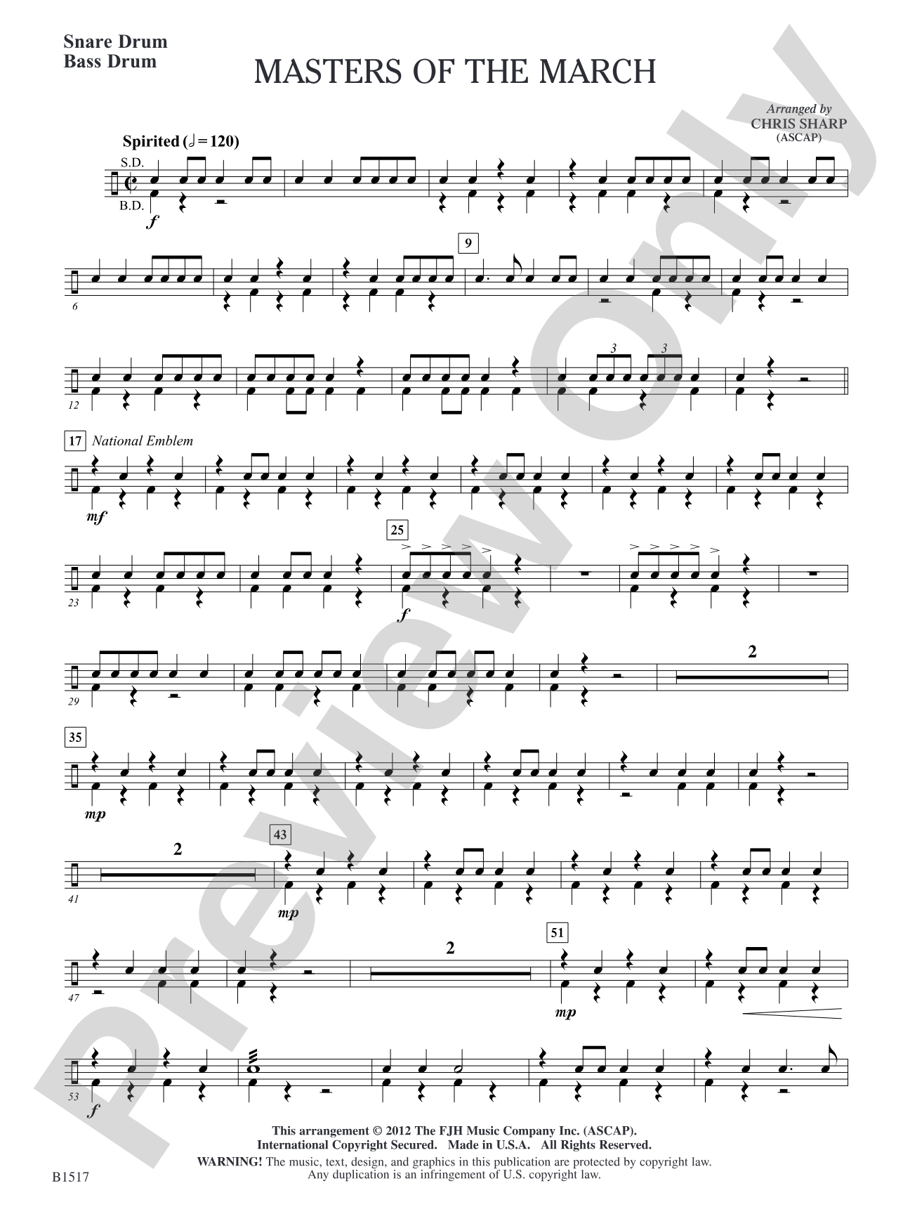 Master of the March: Snare Drum/Bass Drum