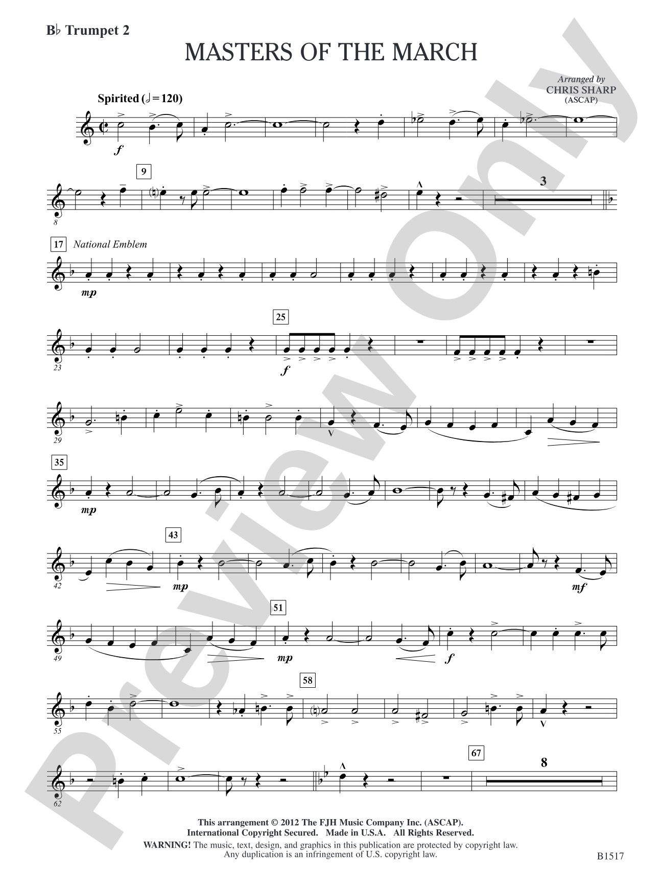 Master of the March: B-flat Trumpet 2